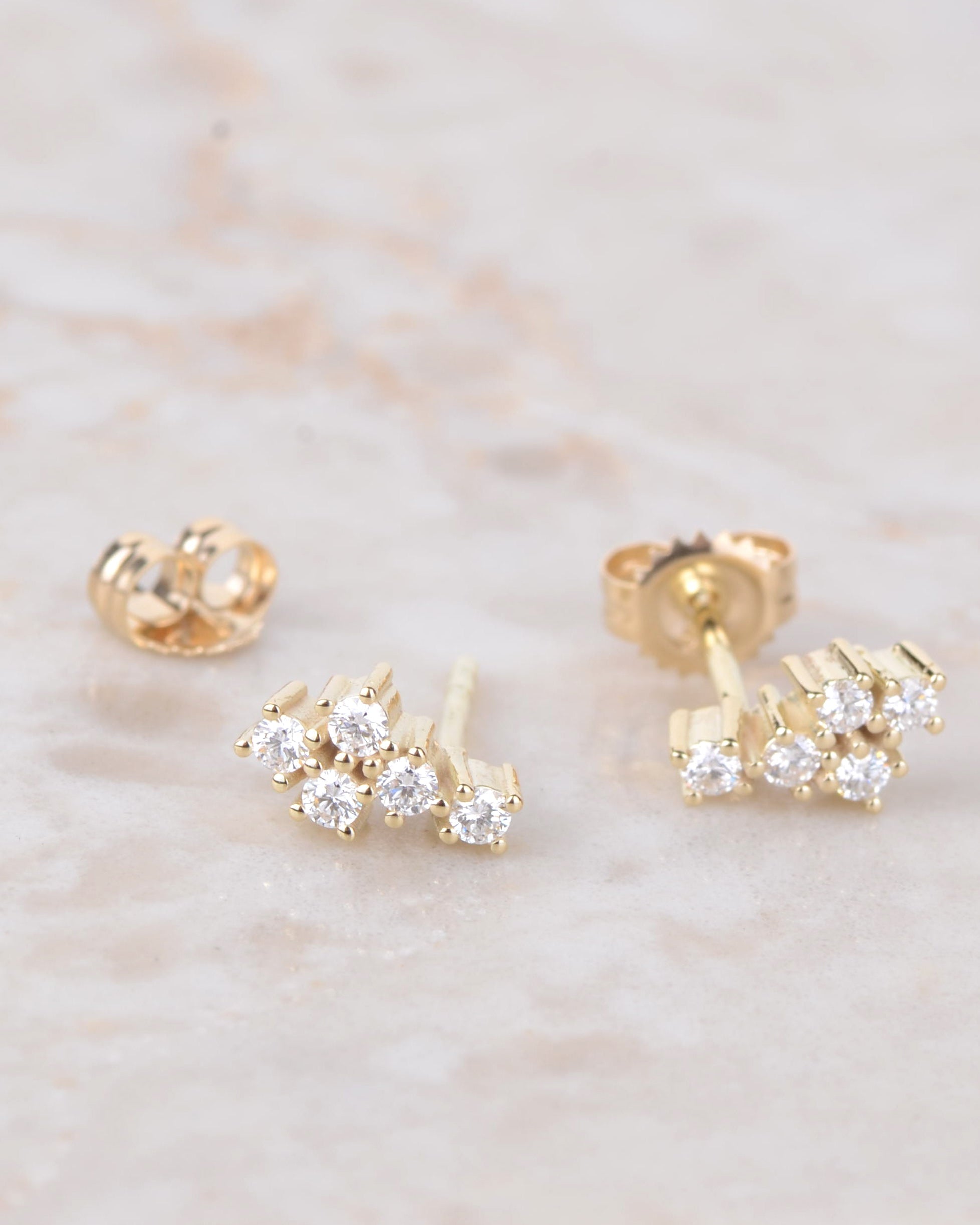 Oorbellen 14k starlight