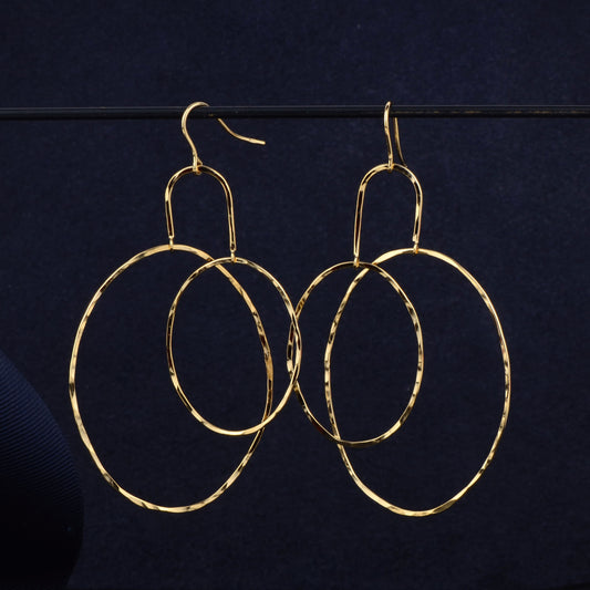 Earrings double bubble