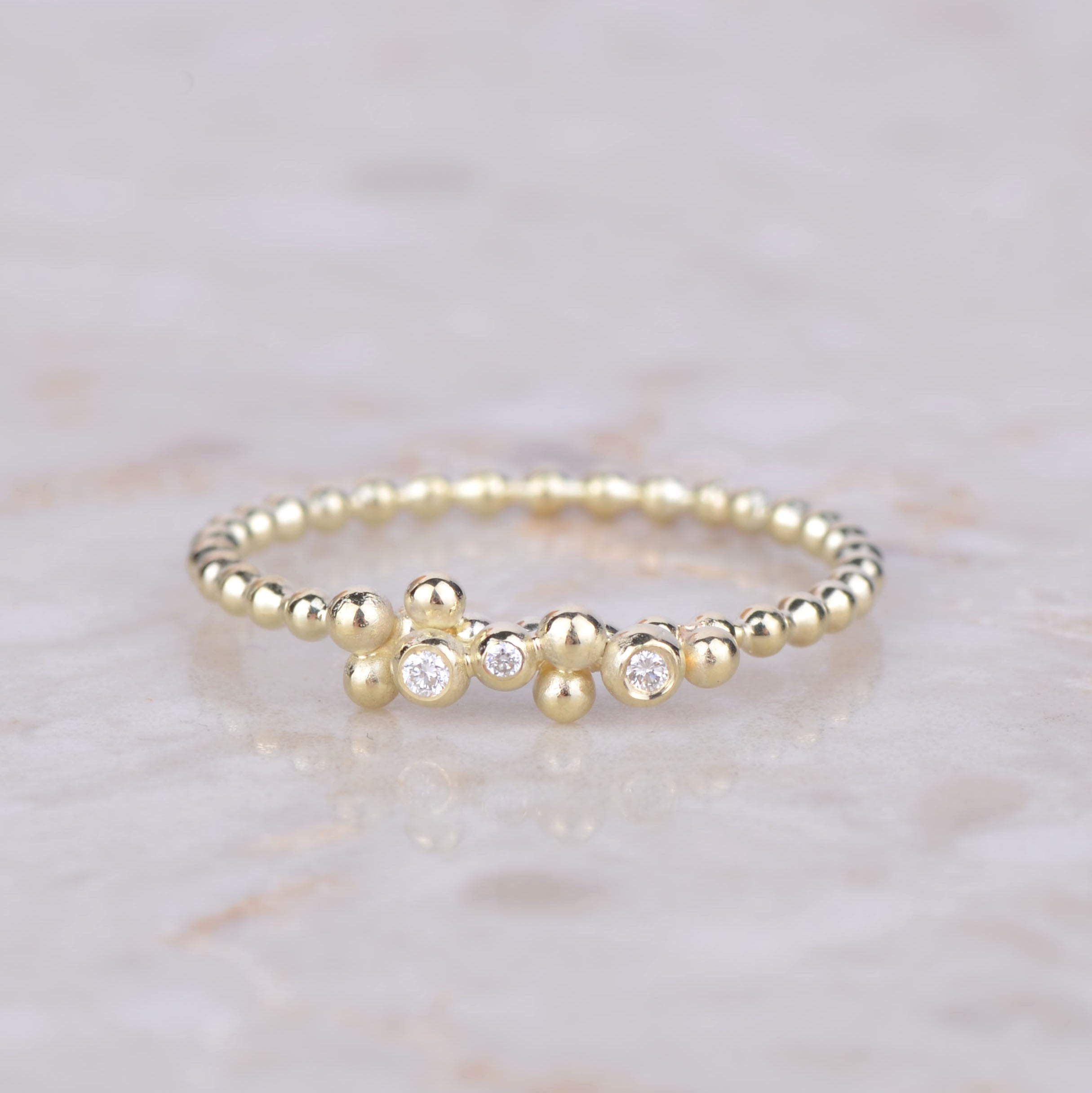 Ring 14k Bubble glam