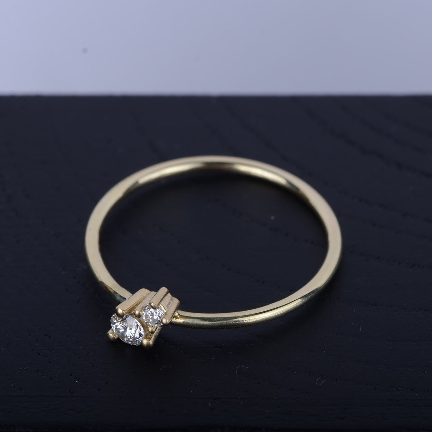 Ring 14k golden duo