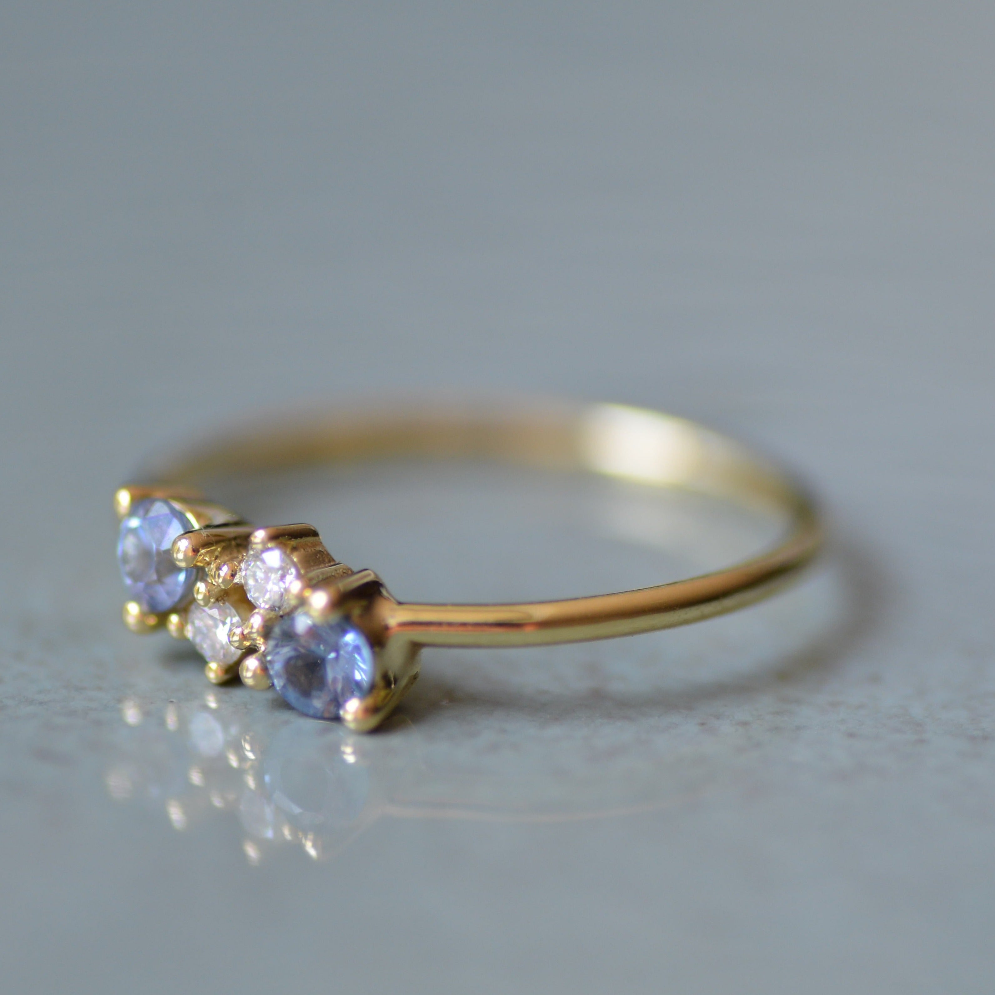 Ring 14k royal blue