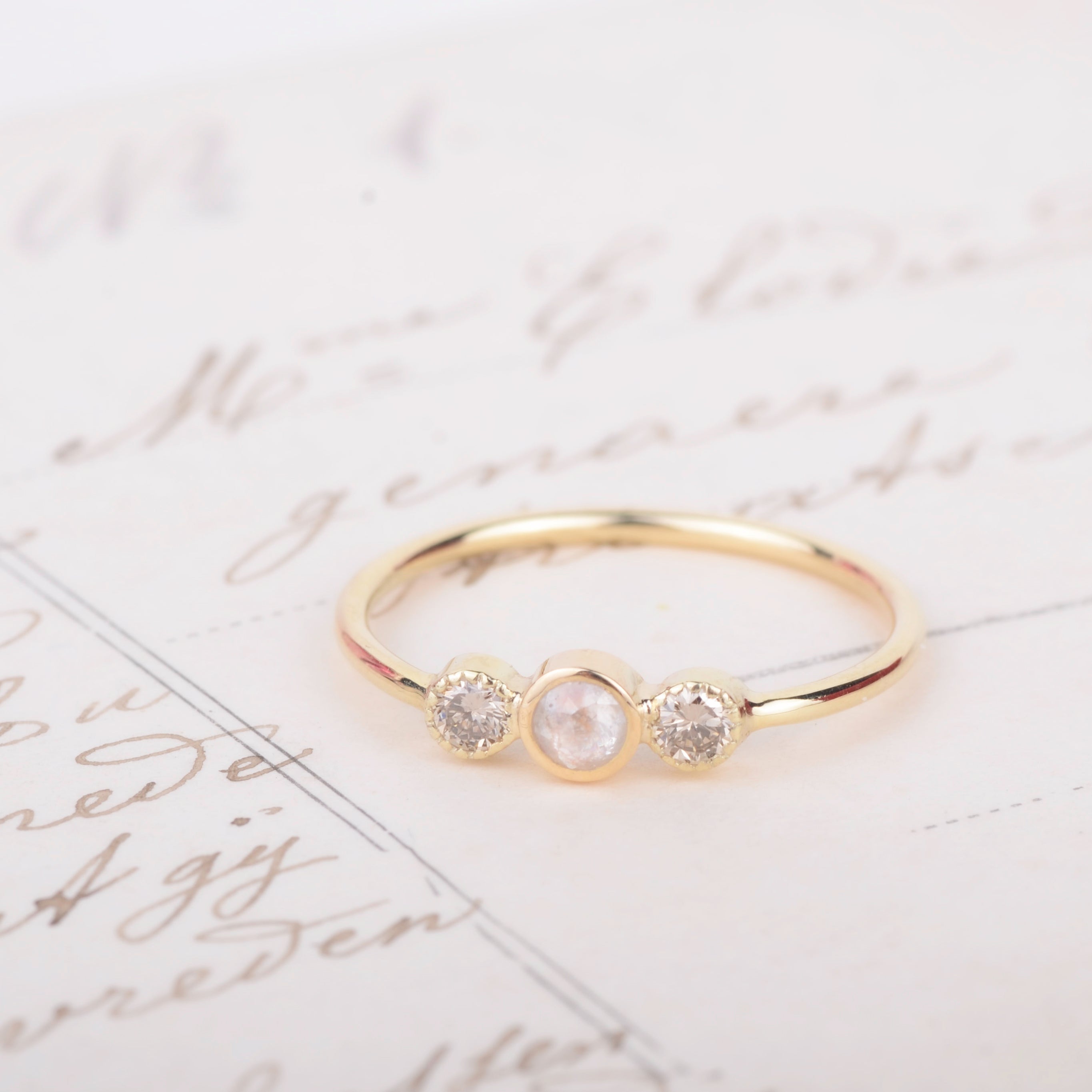 Ring 14k vintage elegance