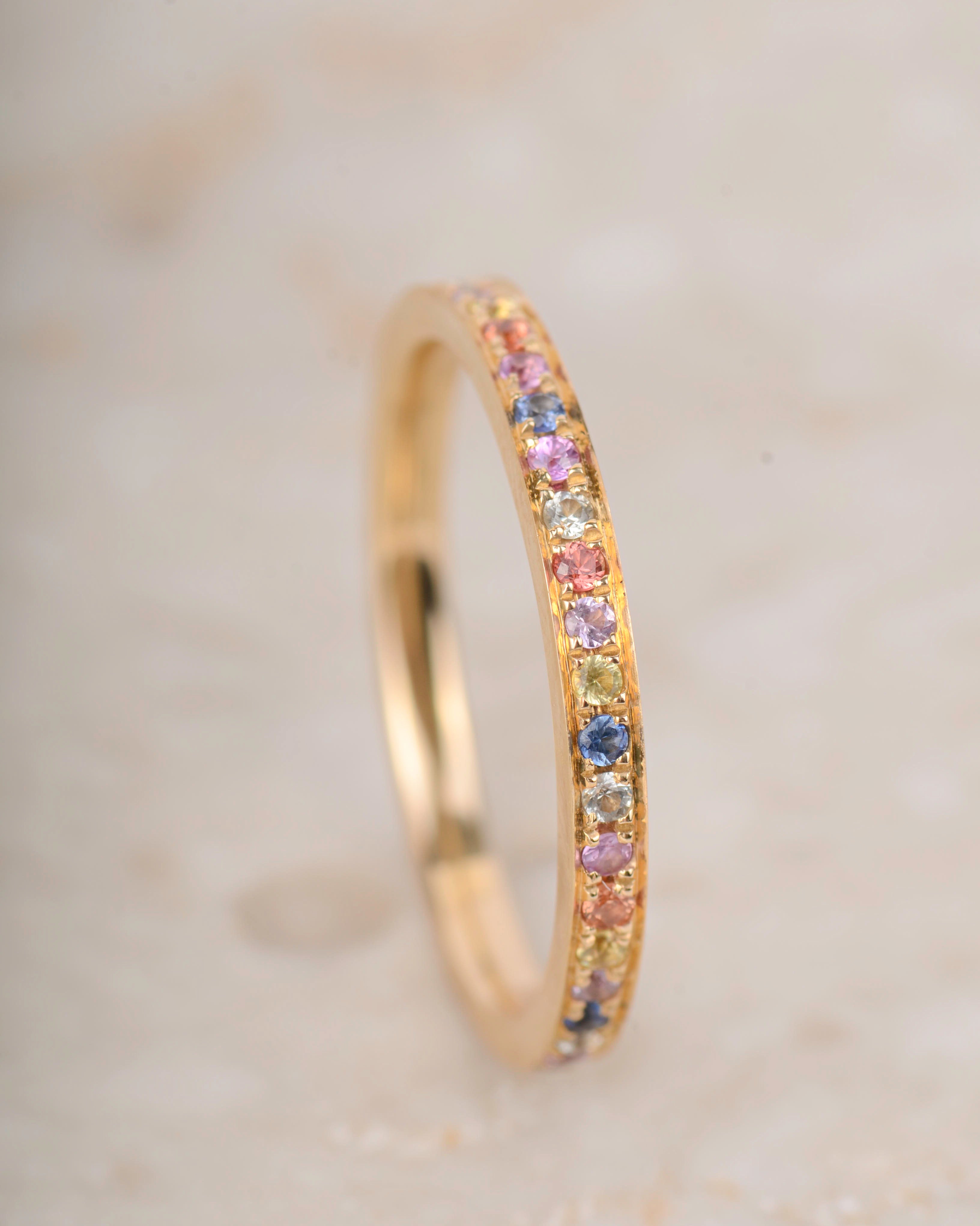 Ring 18k rainbow
