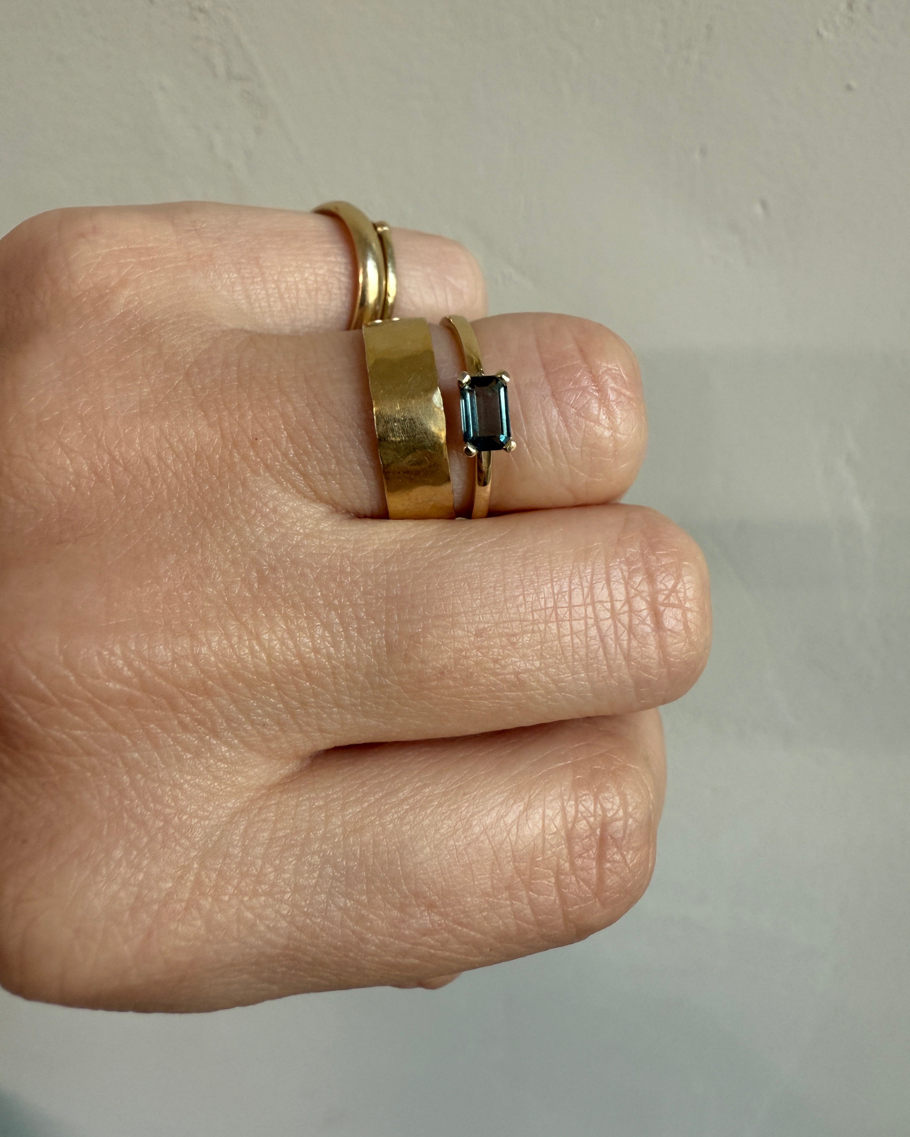 Ring 14k green forest