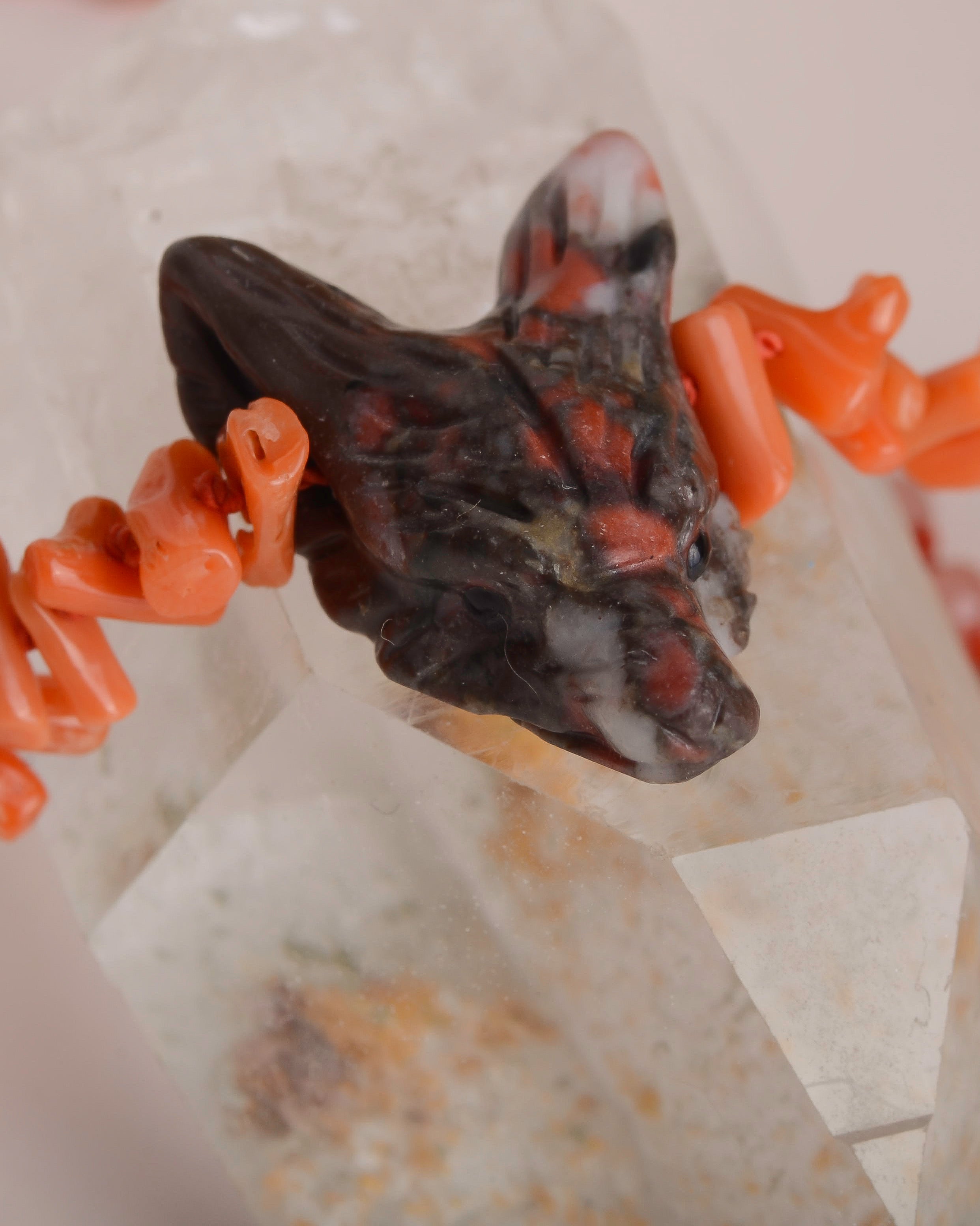 De mythe van de bloedwolf 14k ketting