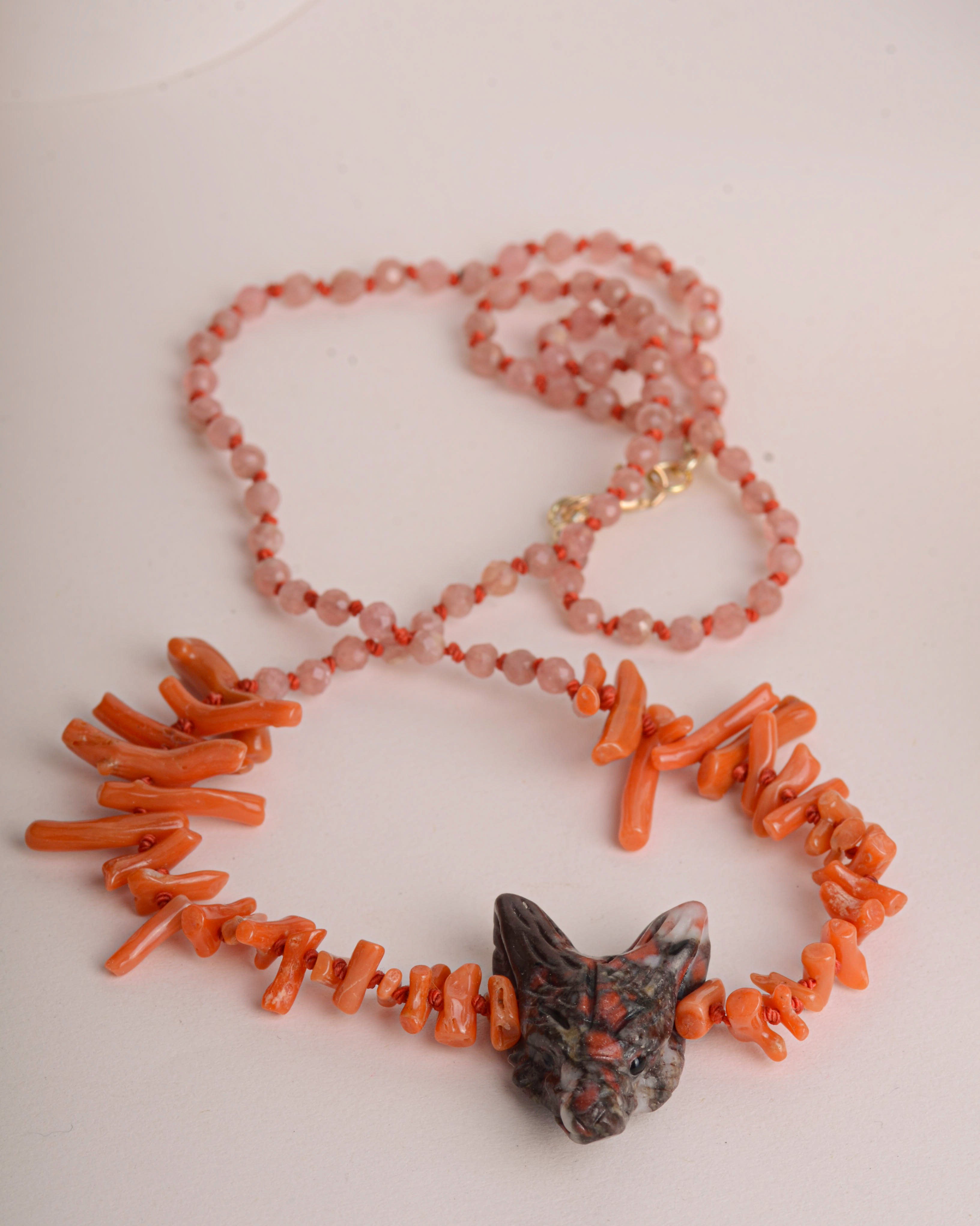 De mythe van de bloedwolf 14k ketting