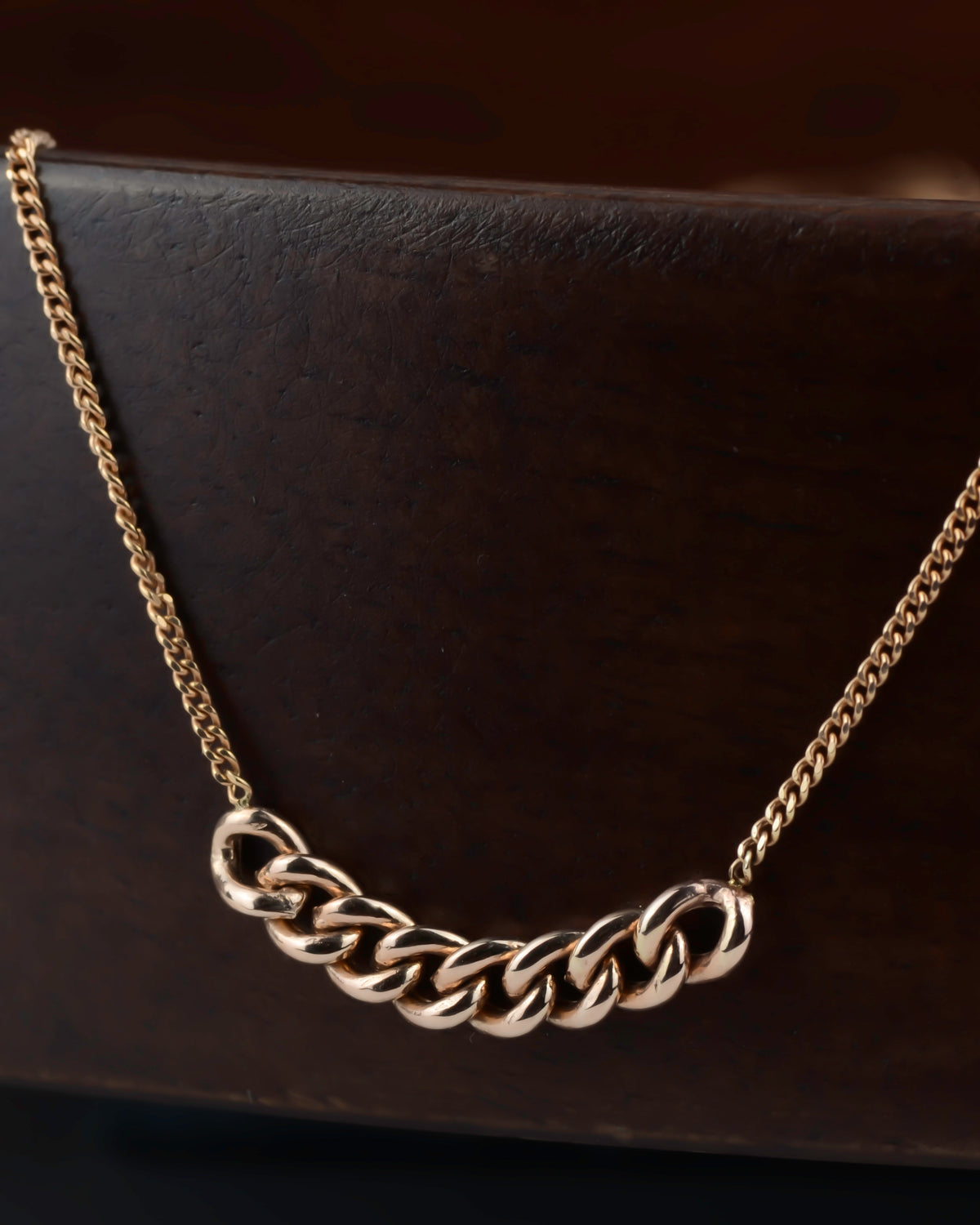 Eb en vloed ketting 14k rosegoud