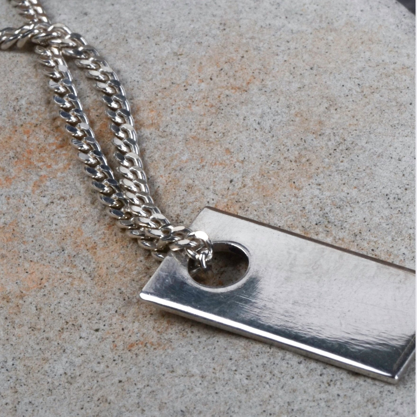 Ketting pendant rectangle