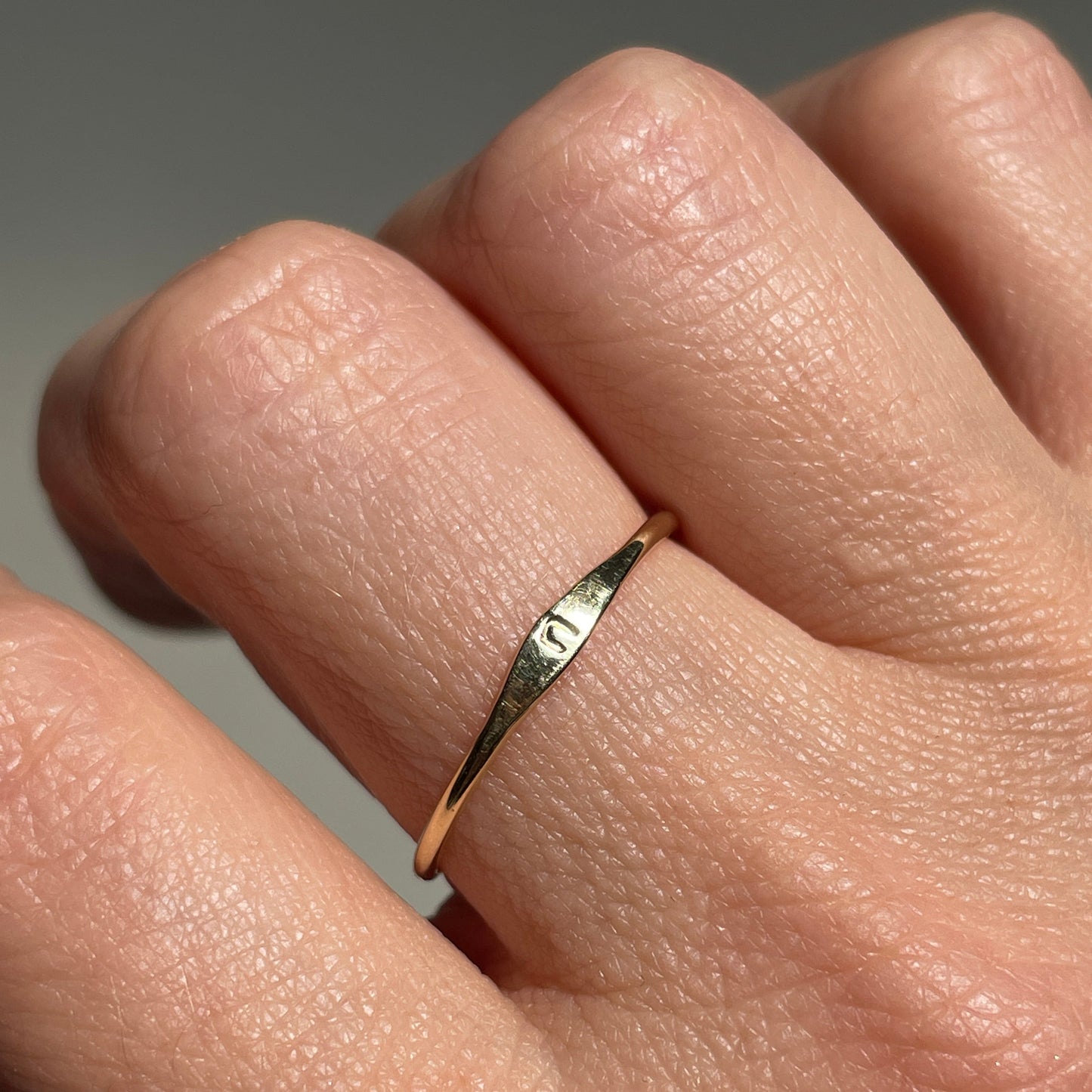 Ring 14k letter petite