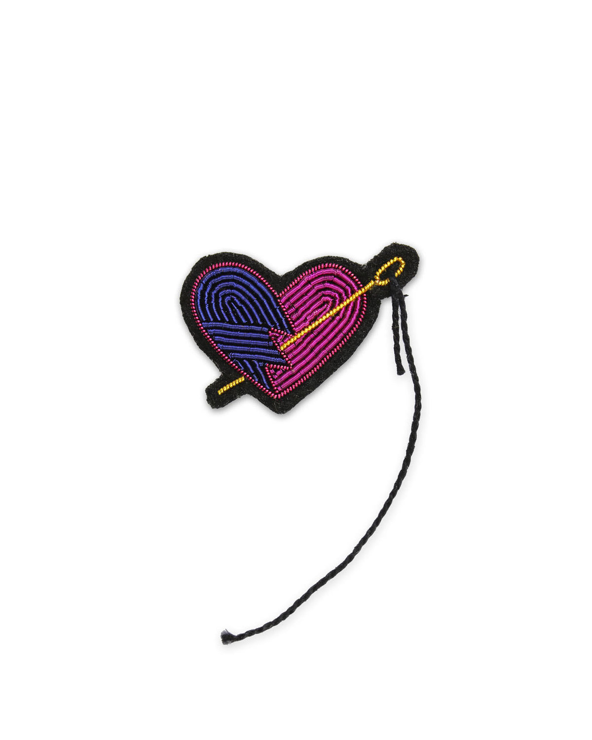 Broche naald en hart
