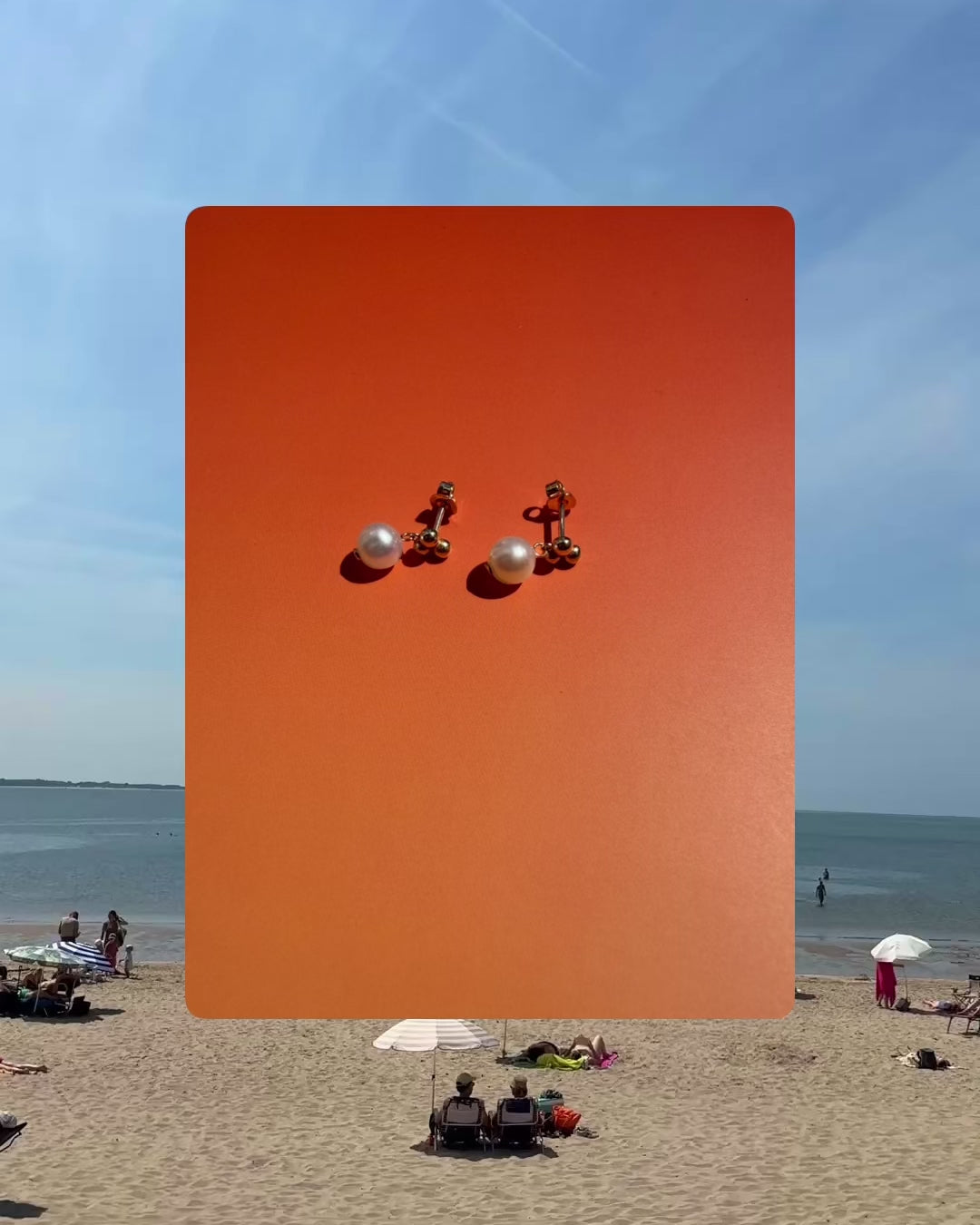 Video laden: Oorbellen pearl danse 14k