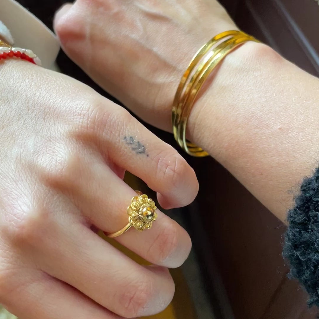 Load video: Bracelet 14k sea love