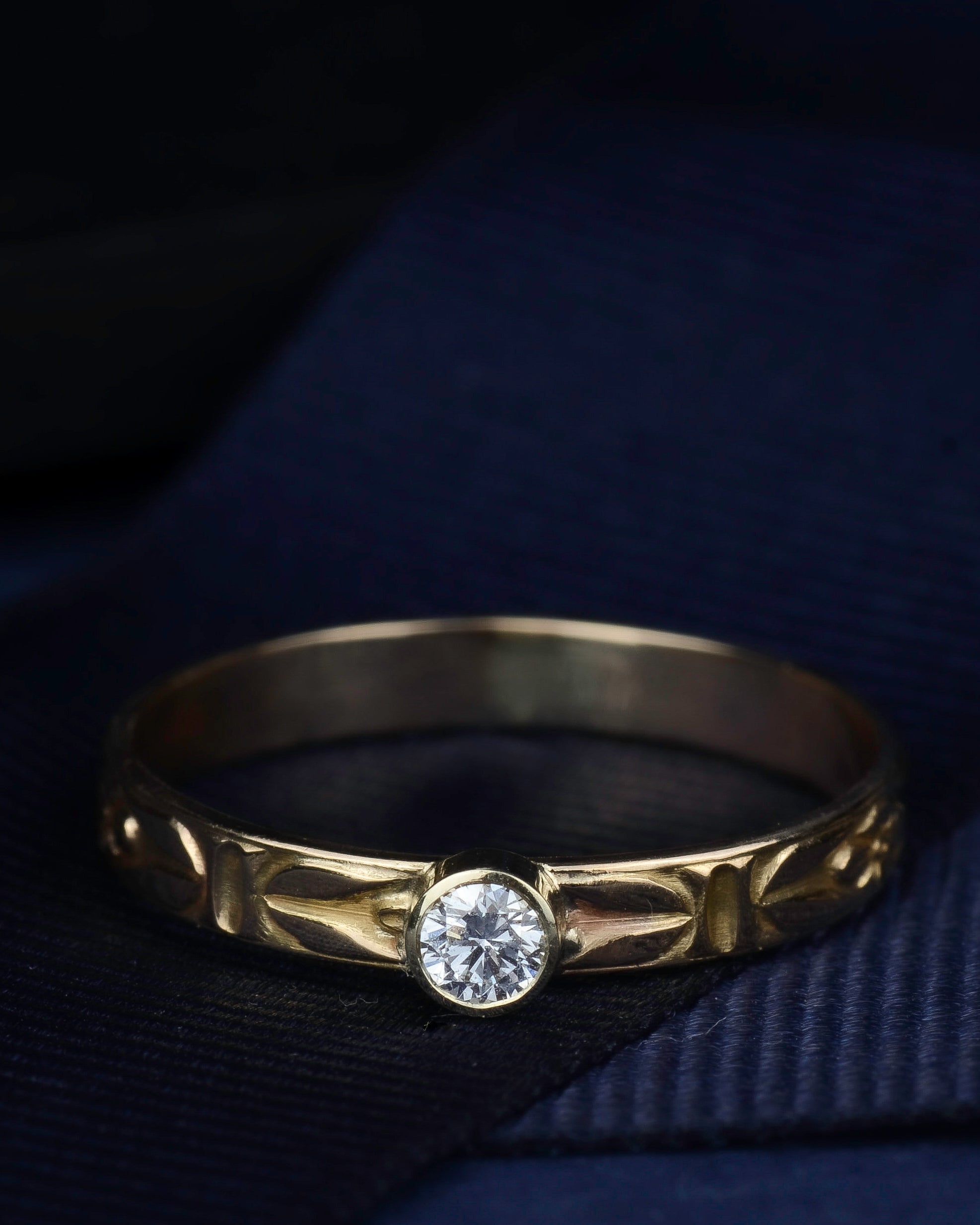 Floral vintage ring 14k