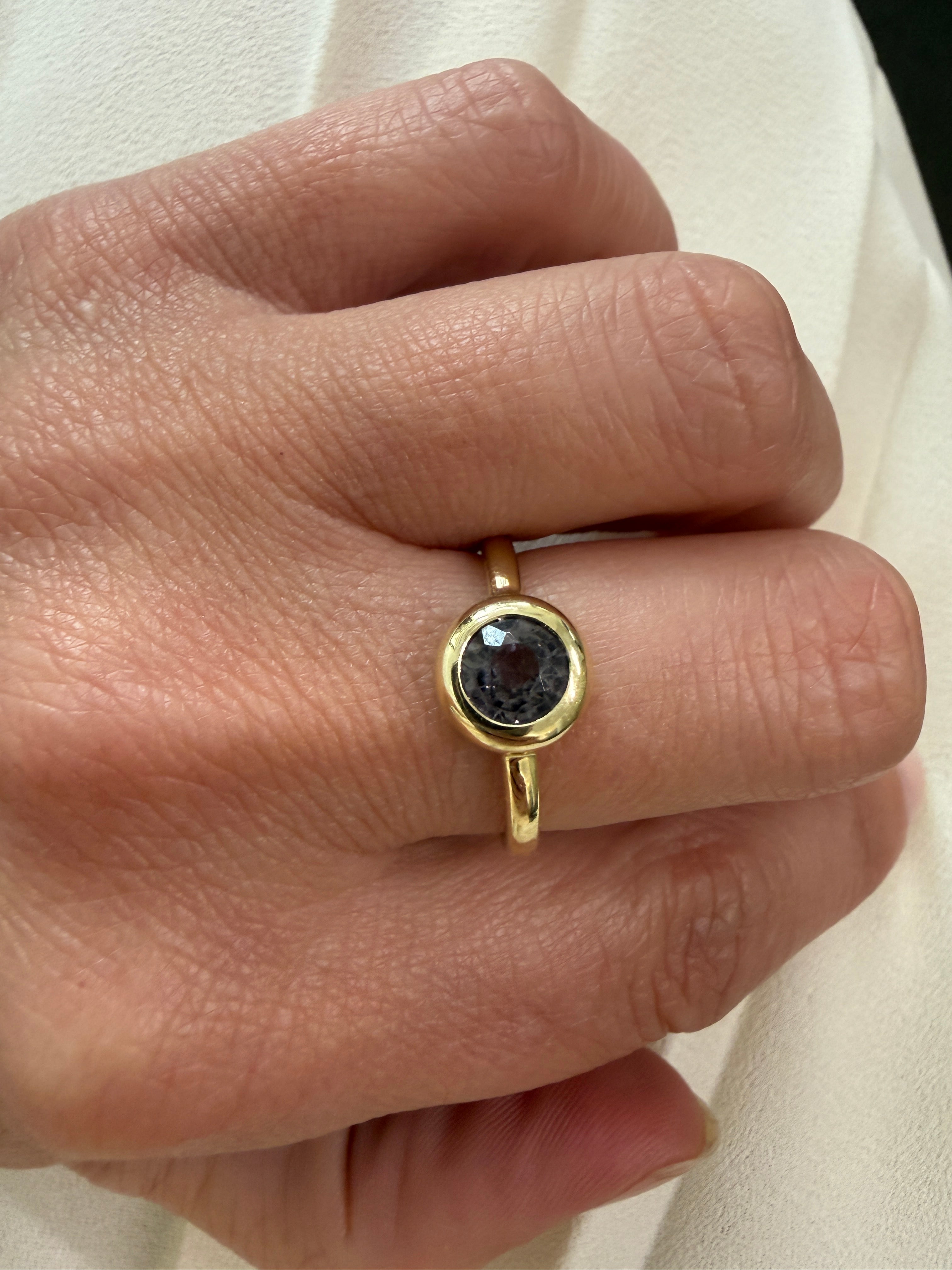 Ring 14k solar spinel