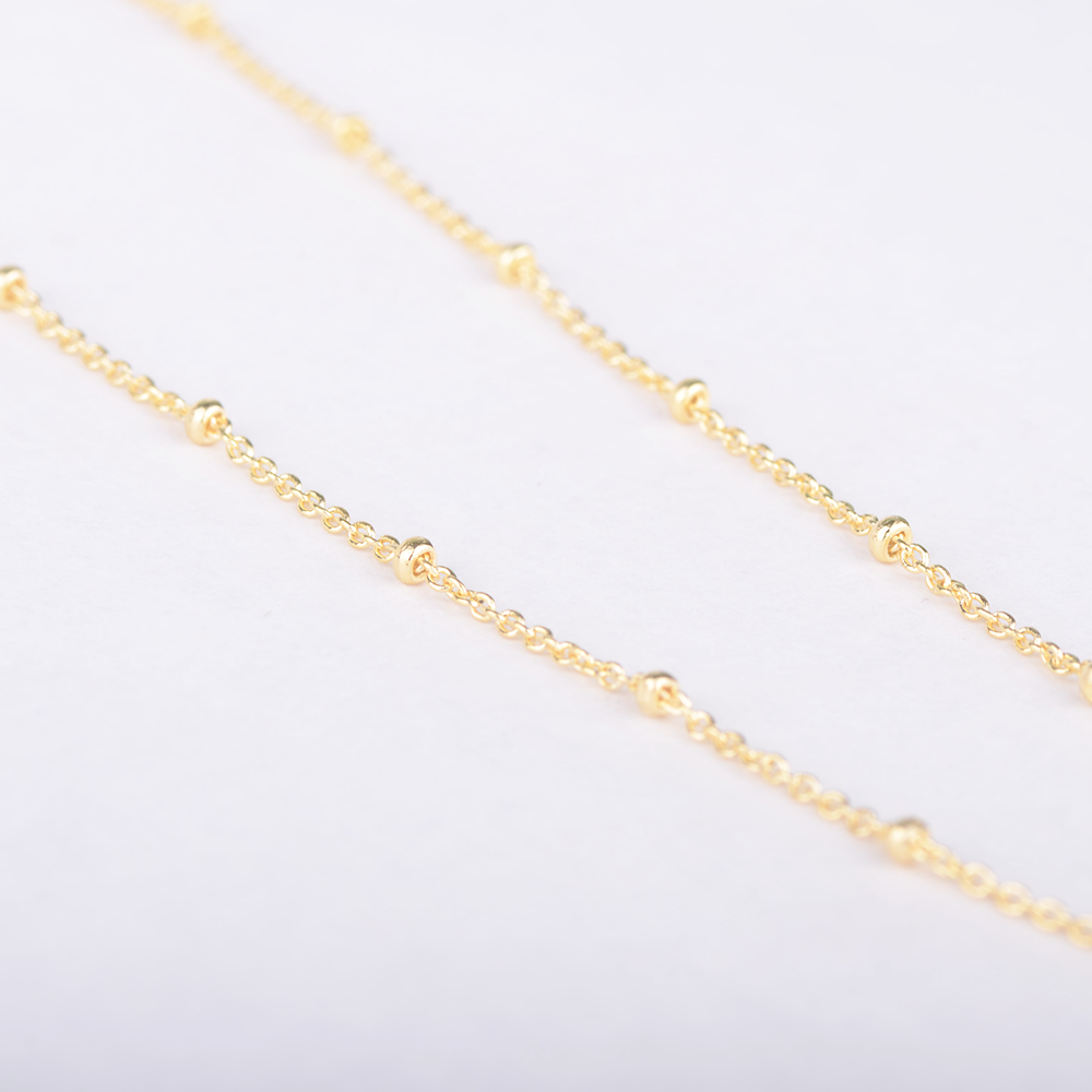 Ketting 14k bamboe