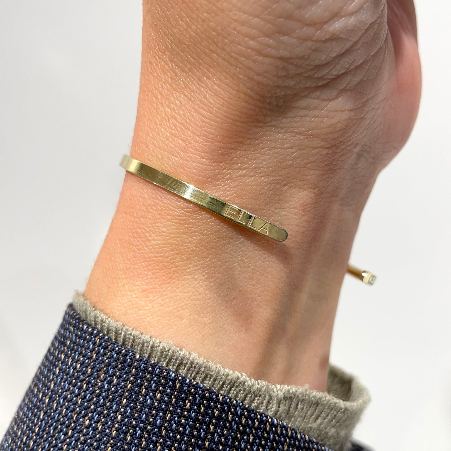 Bracelet 14k classic stripe