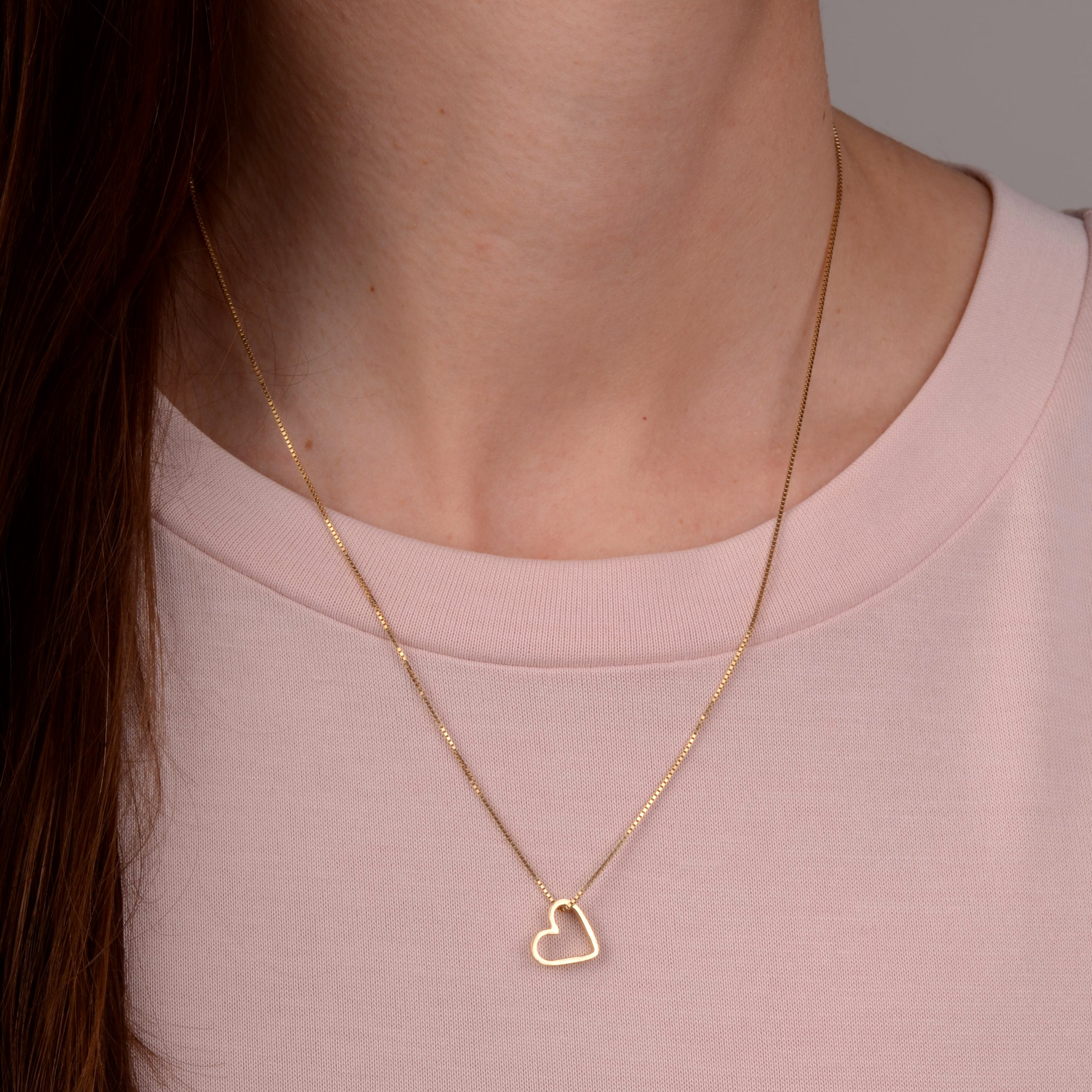 Pendant 14k big heart