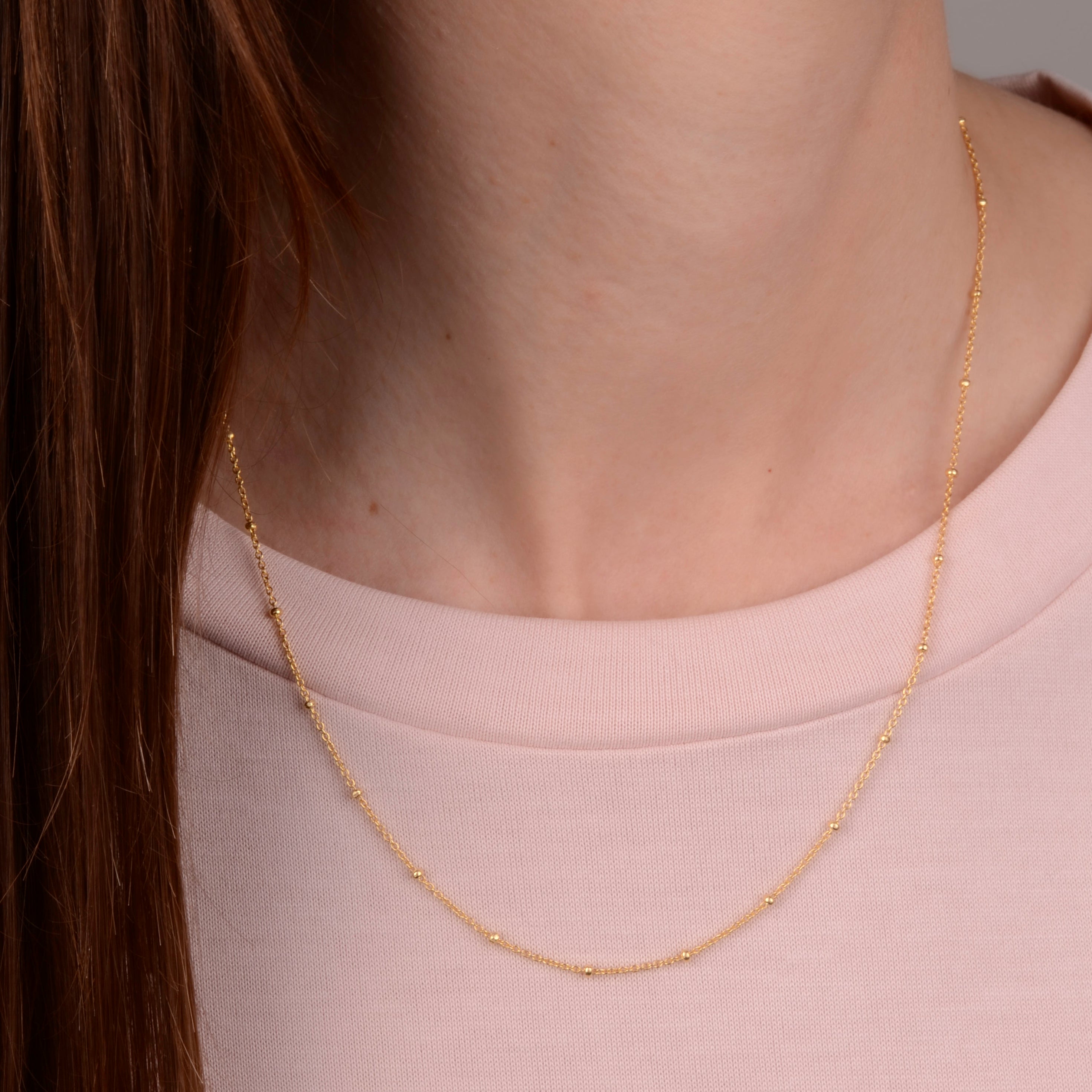 Ketting 14k bamboe