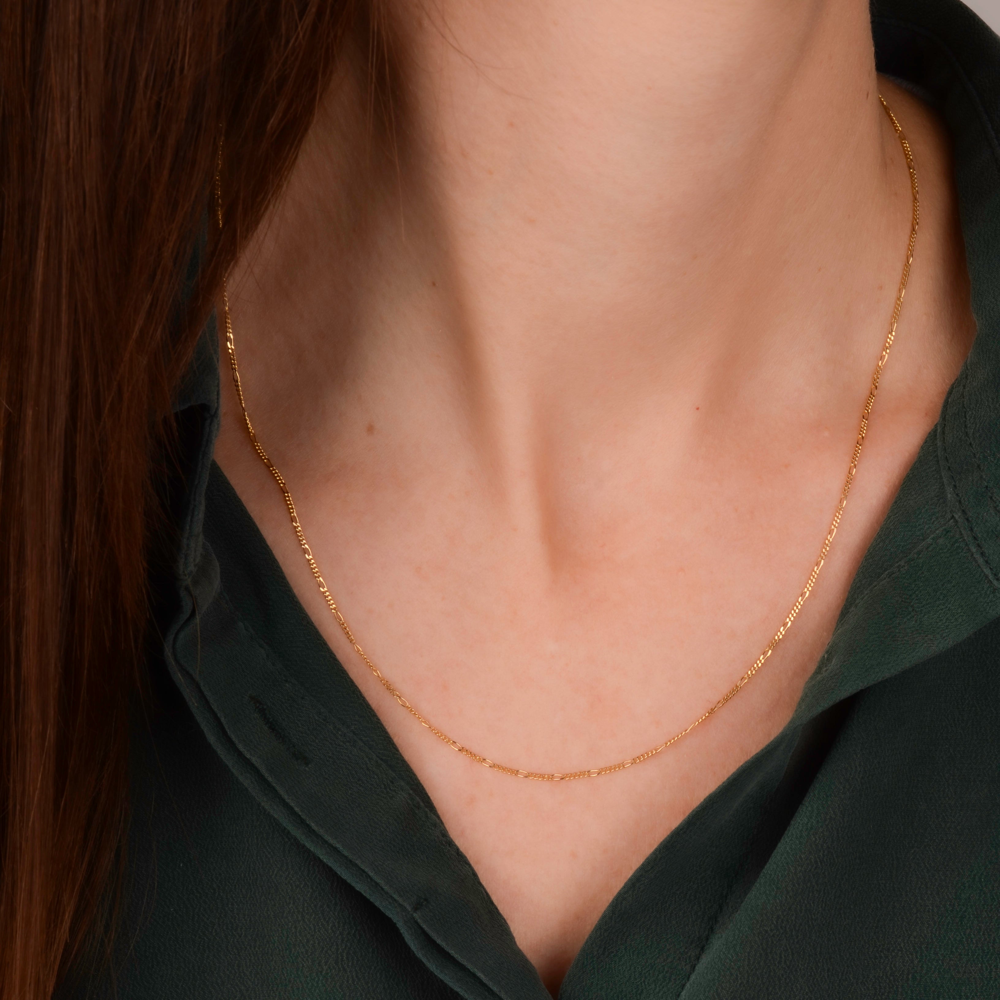 Ketting 14k figaro