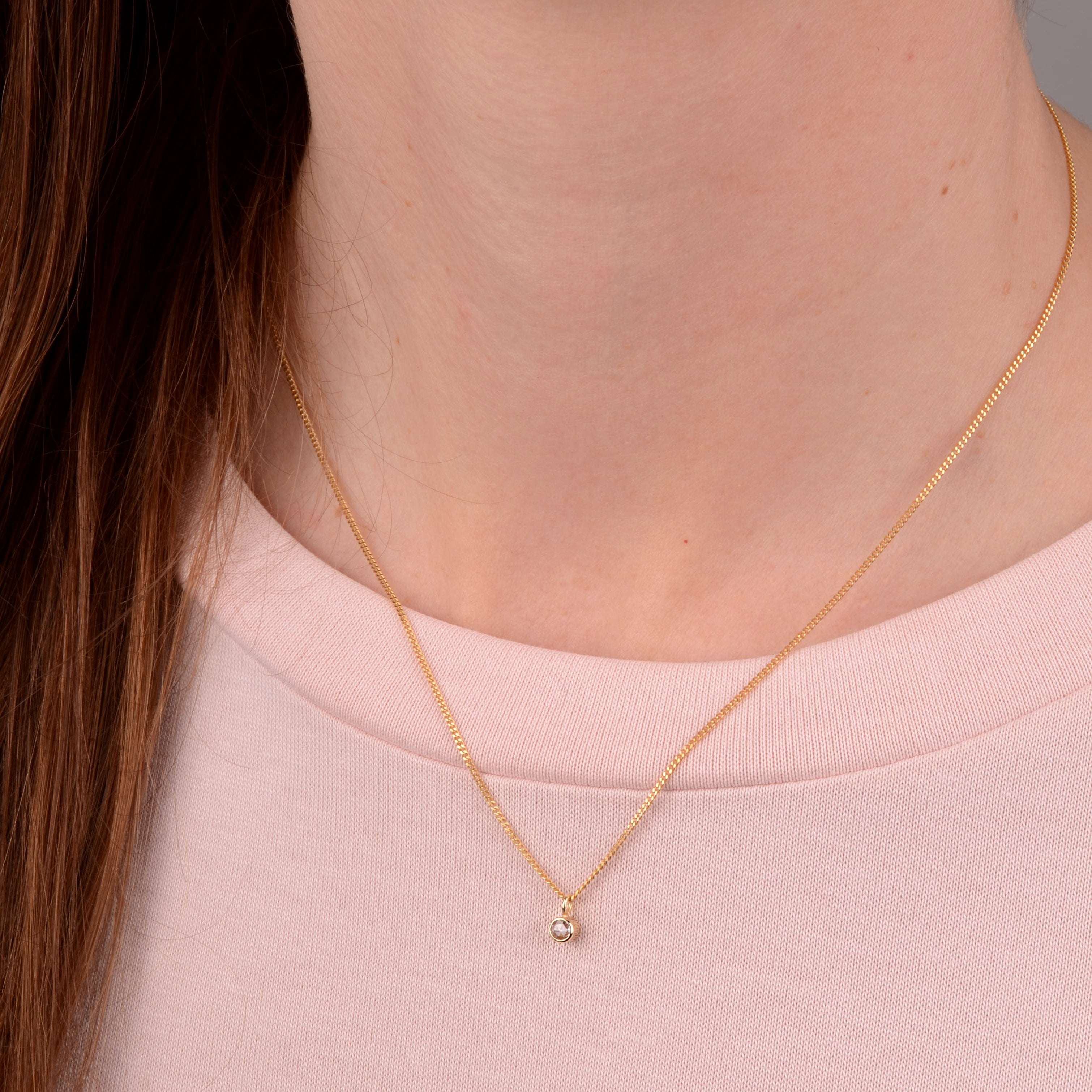 Ketting 14k in the name of the rose