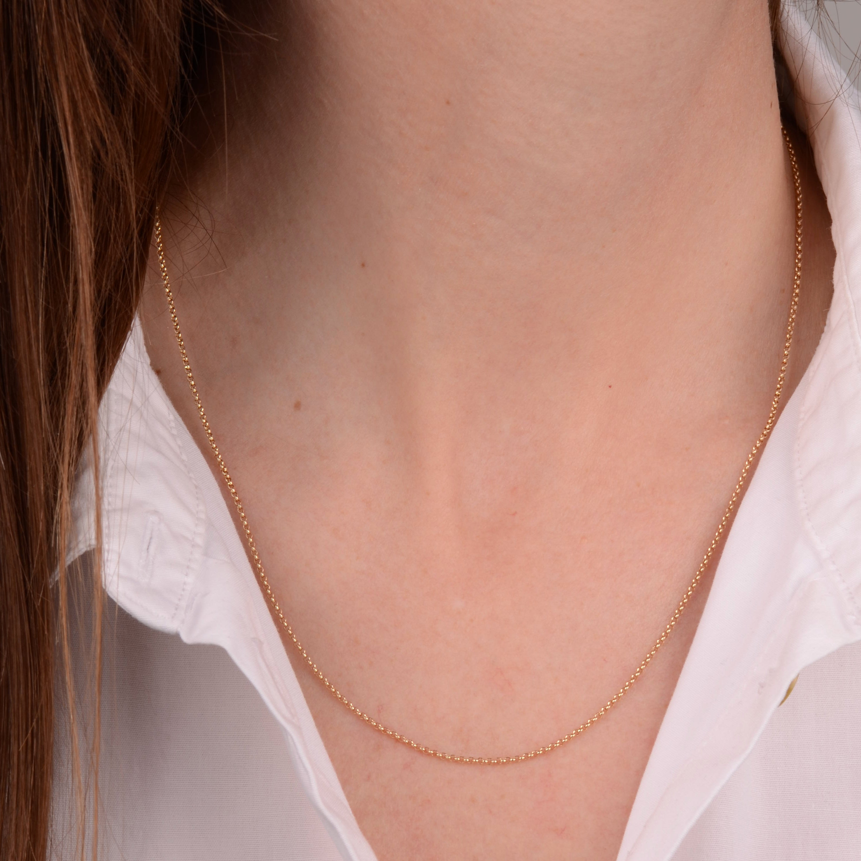 Necklace 14k jasseron