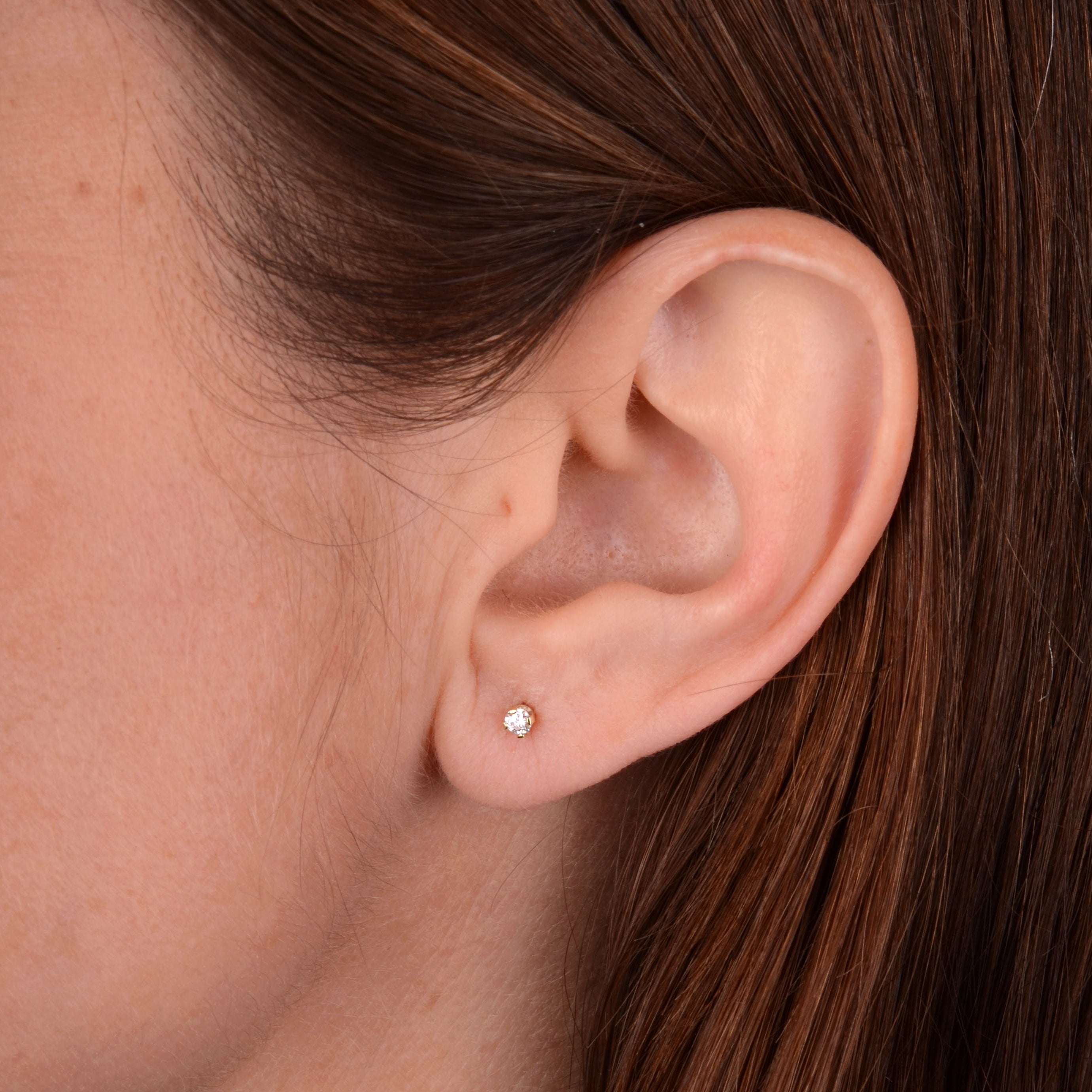 Oorbellen 14k diamond studs