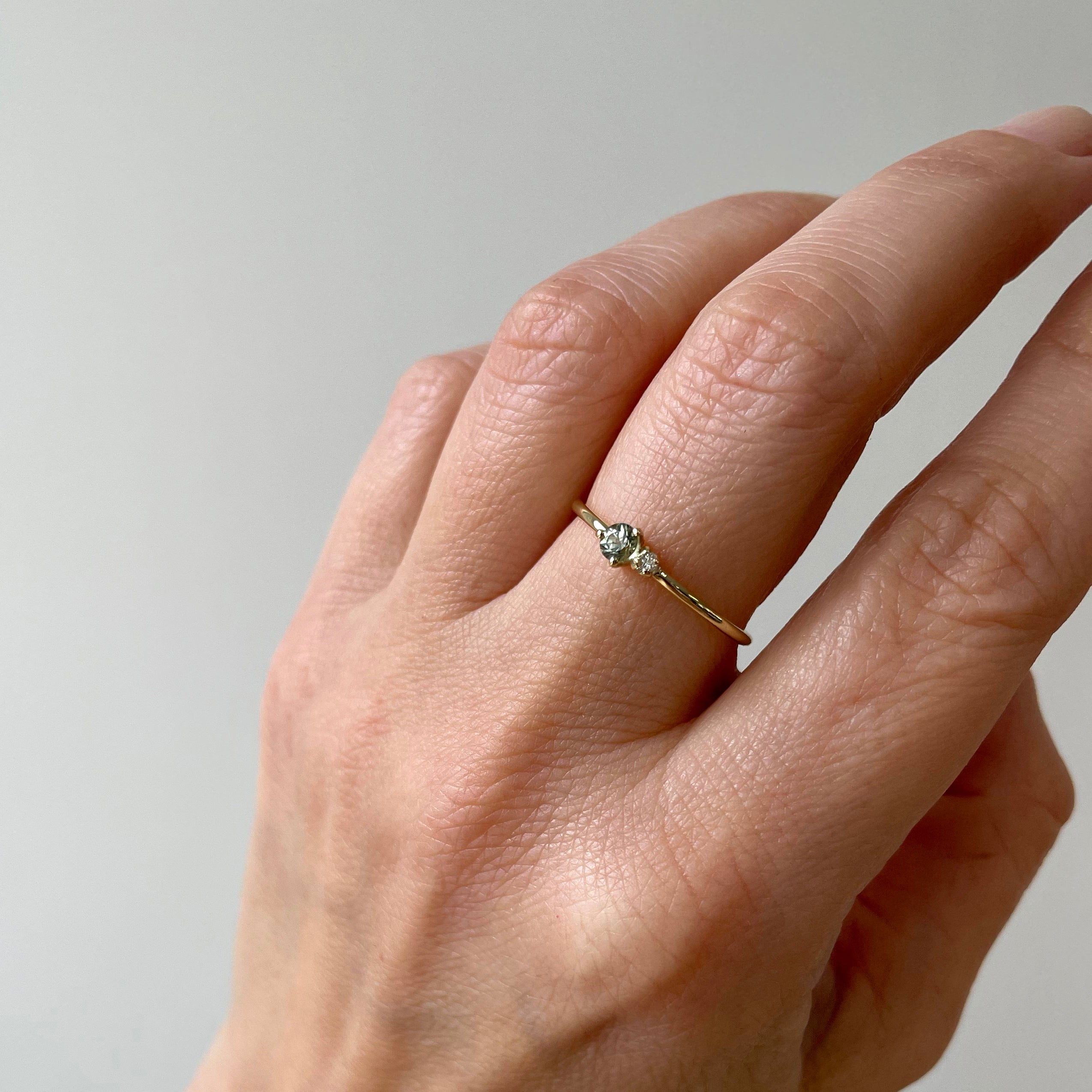 Ring 14k golden duo
