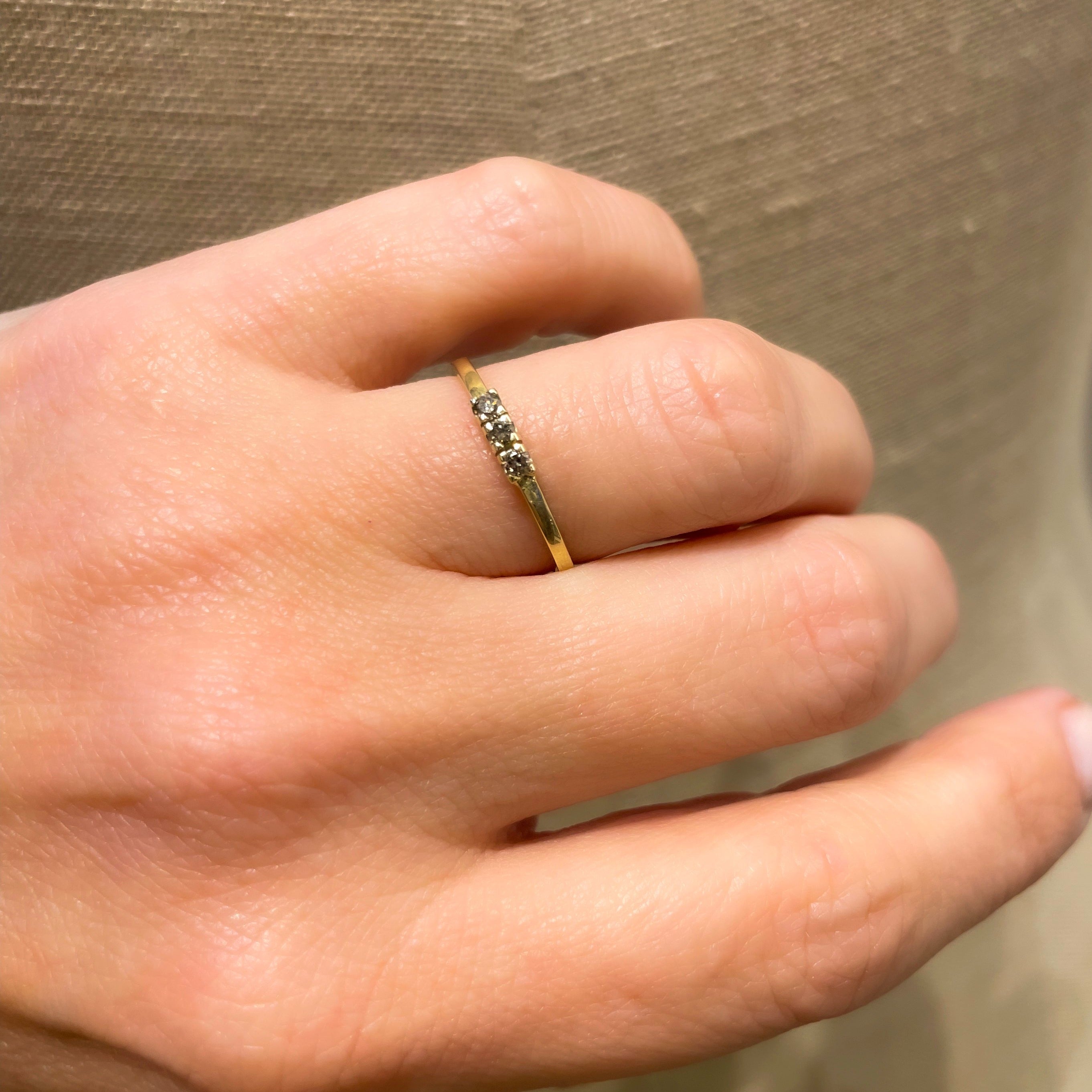 Ring 14k three little birds