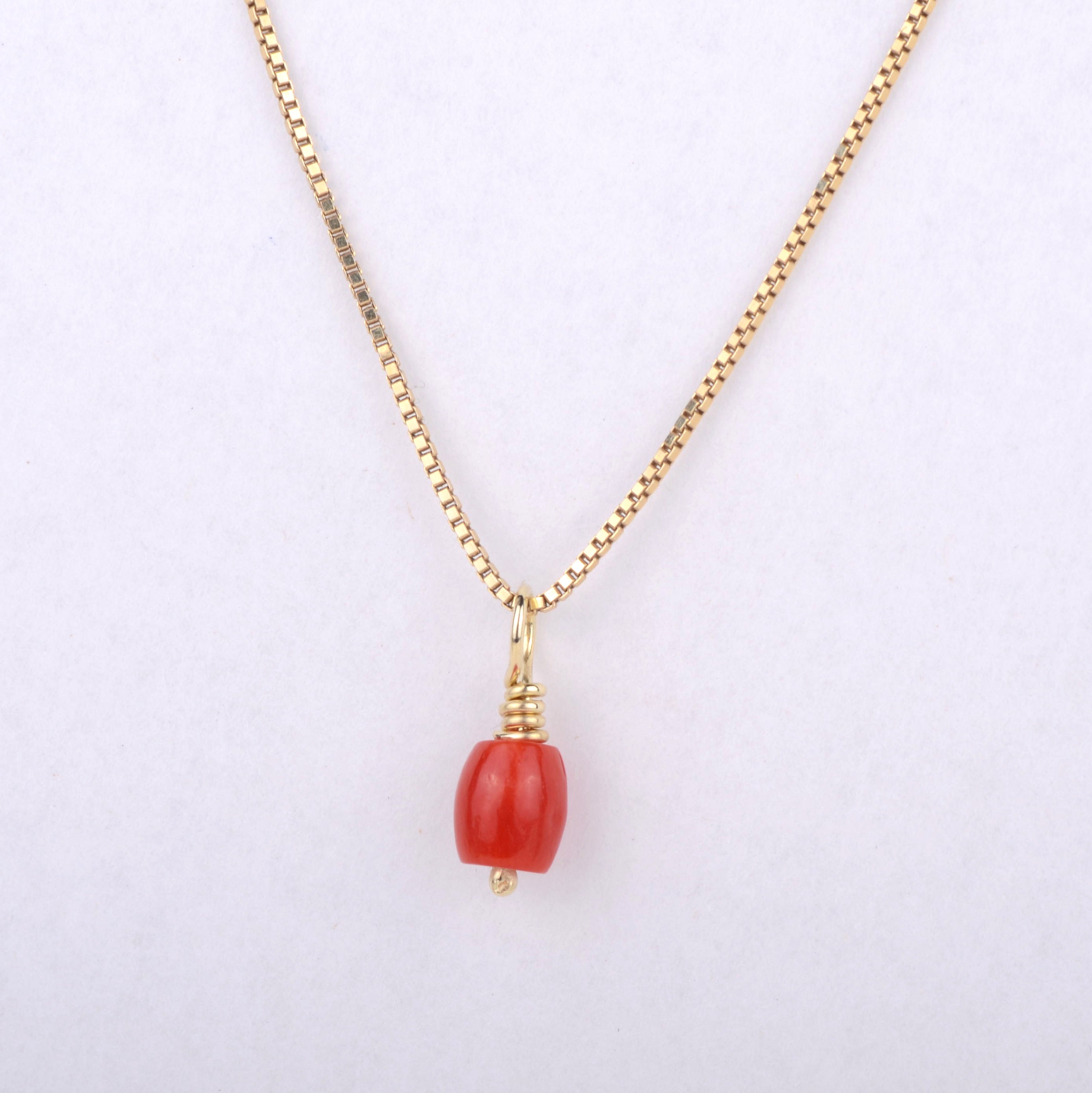 Pendant 14k red passion