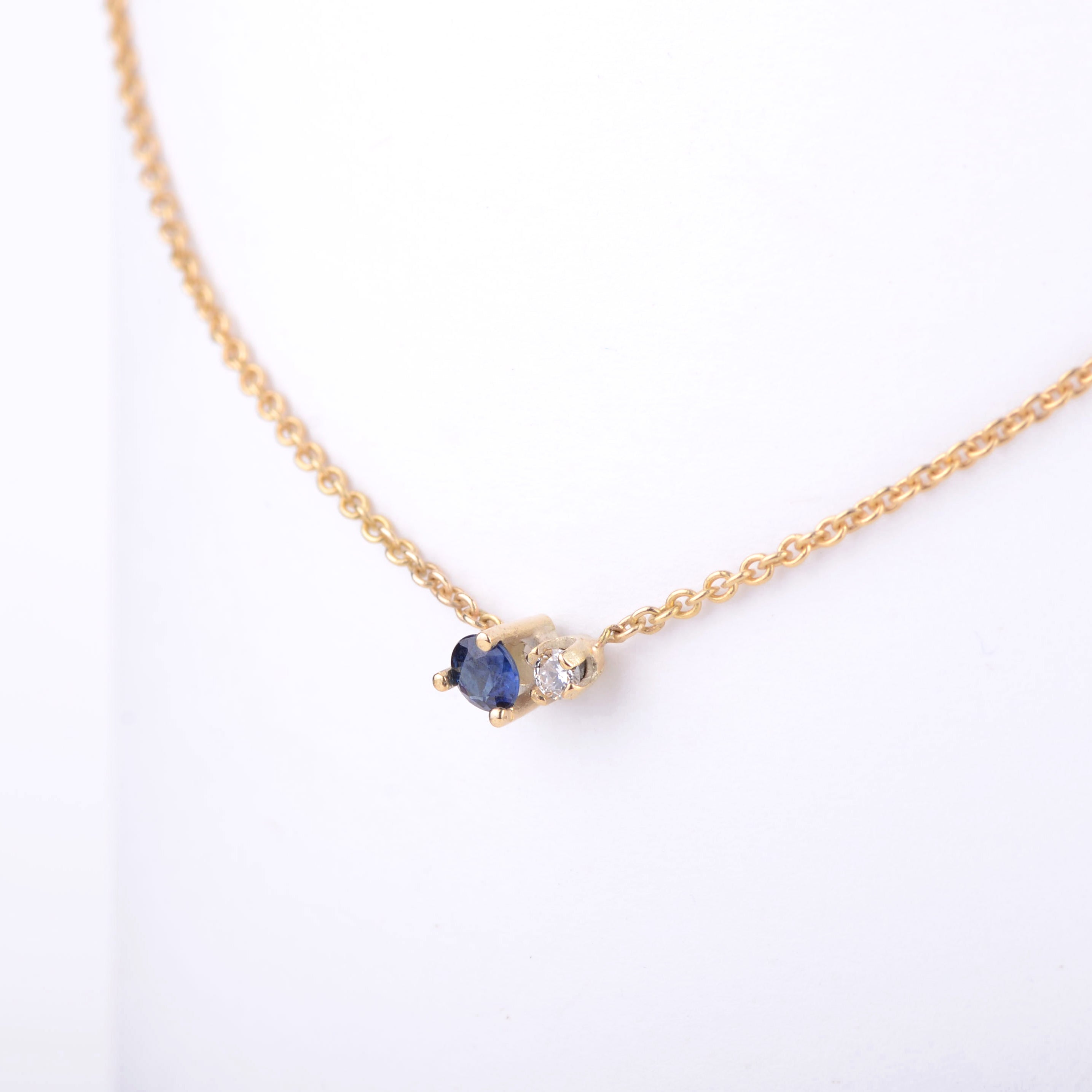 Ketting 14k sparkle indigo