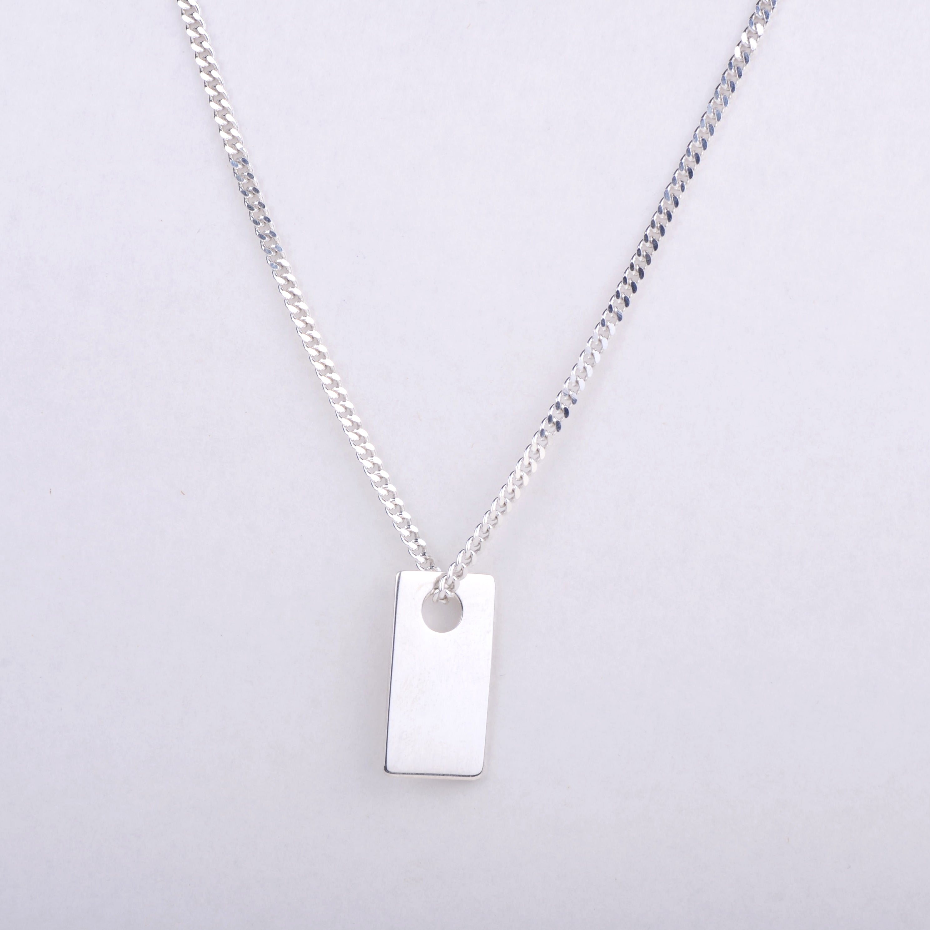 Ketting pendant rectangle