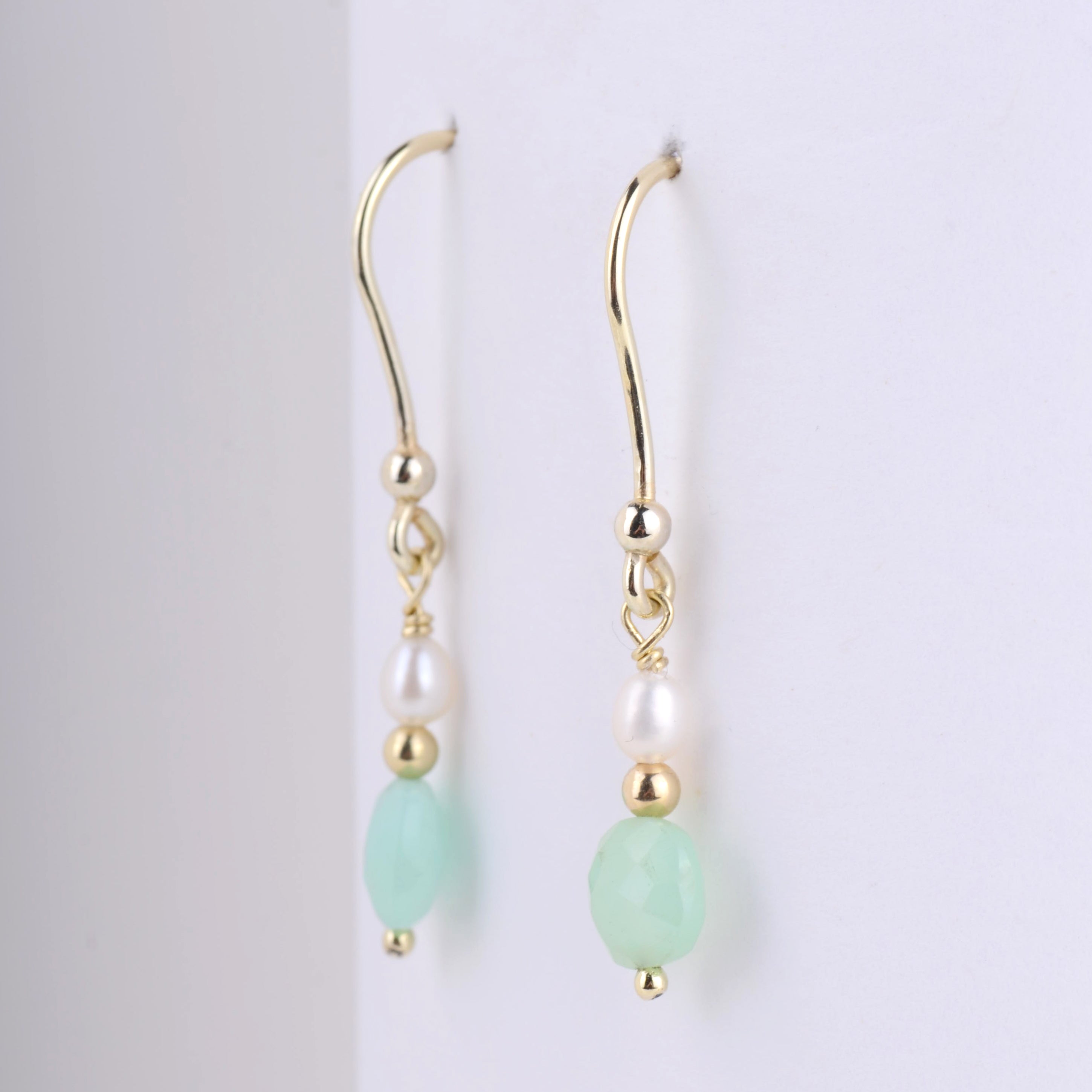 Oorbellen 14k dash of green