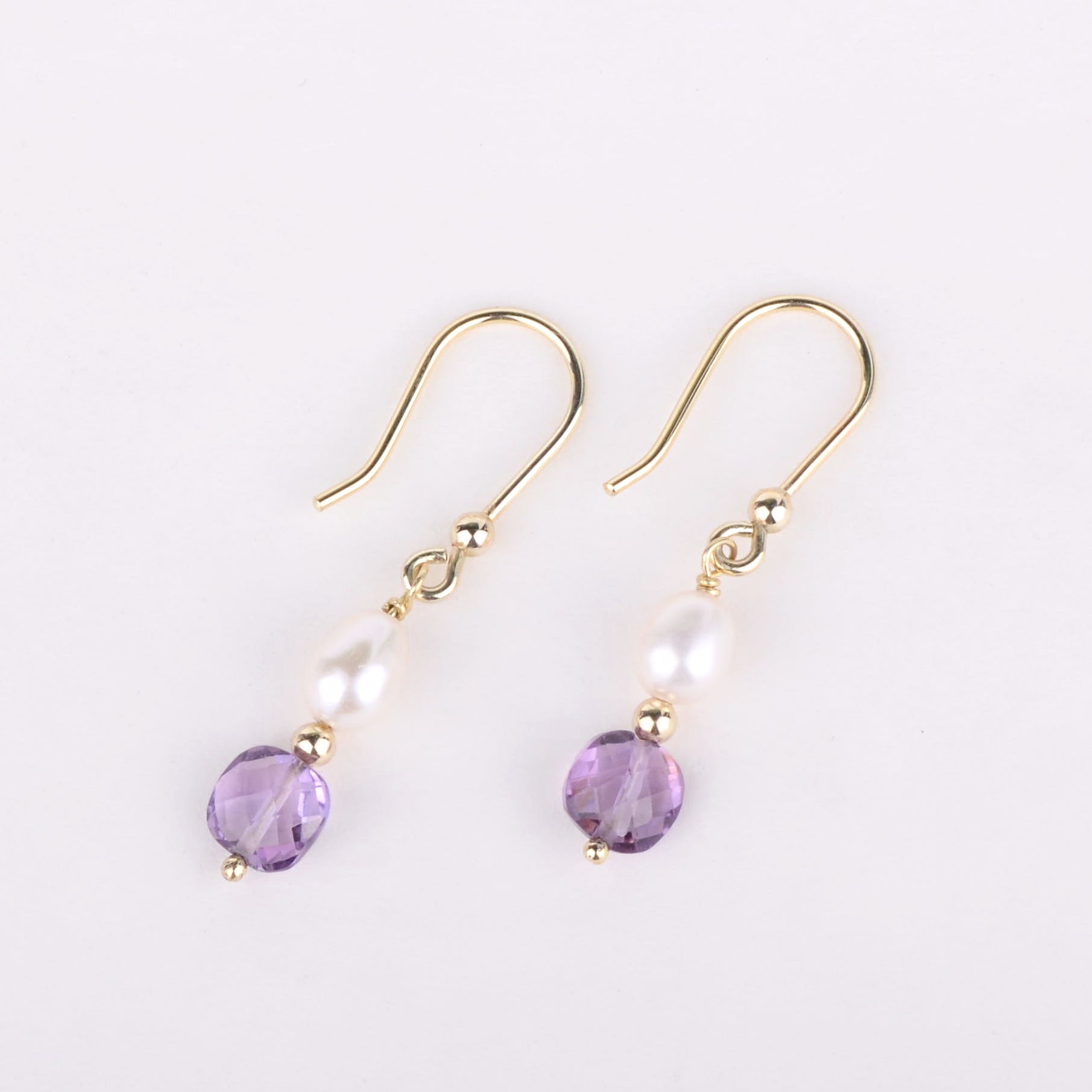 Oorbellen 14k dash of purple