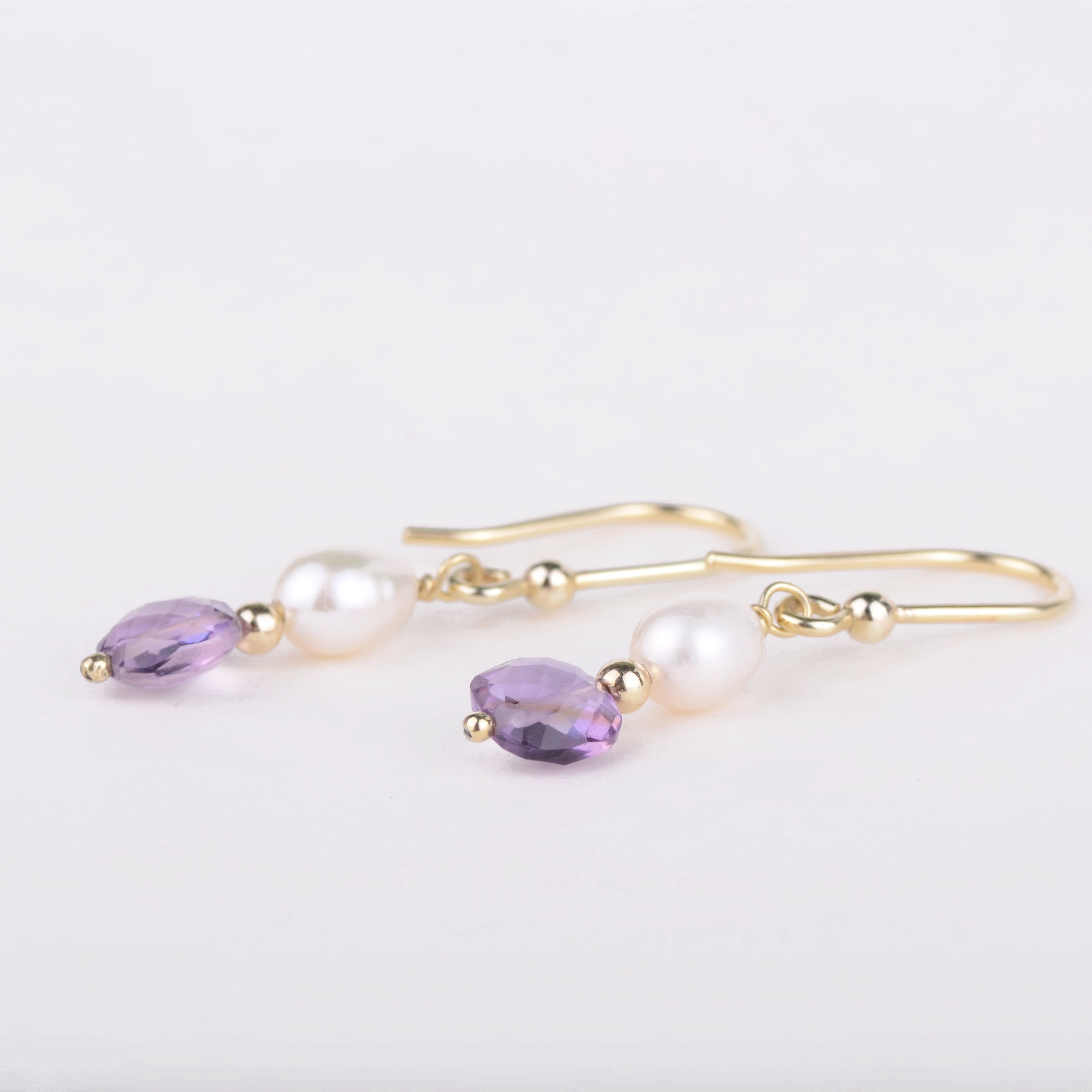 Oorbellen 14k dash of purple