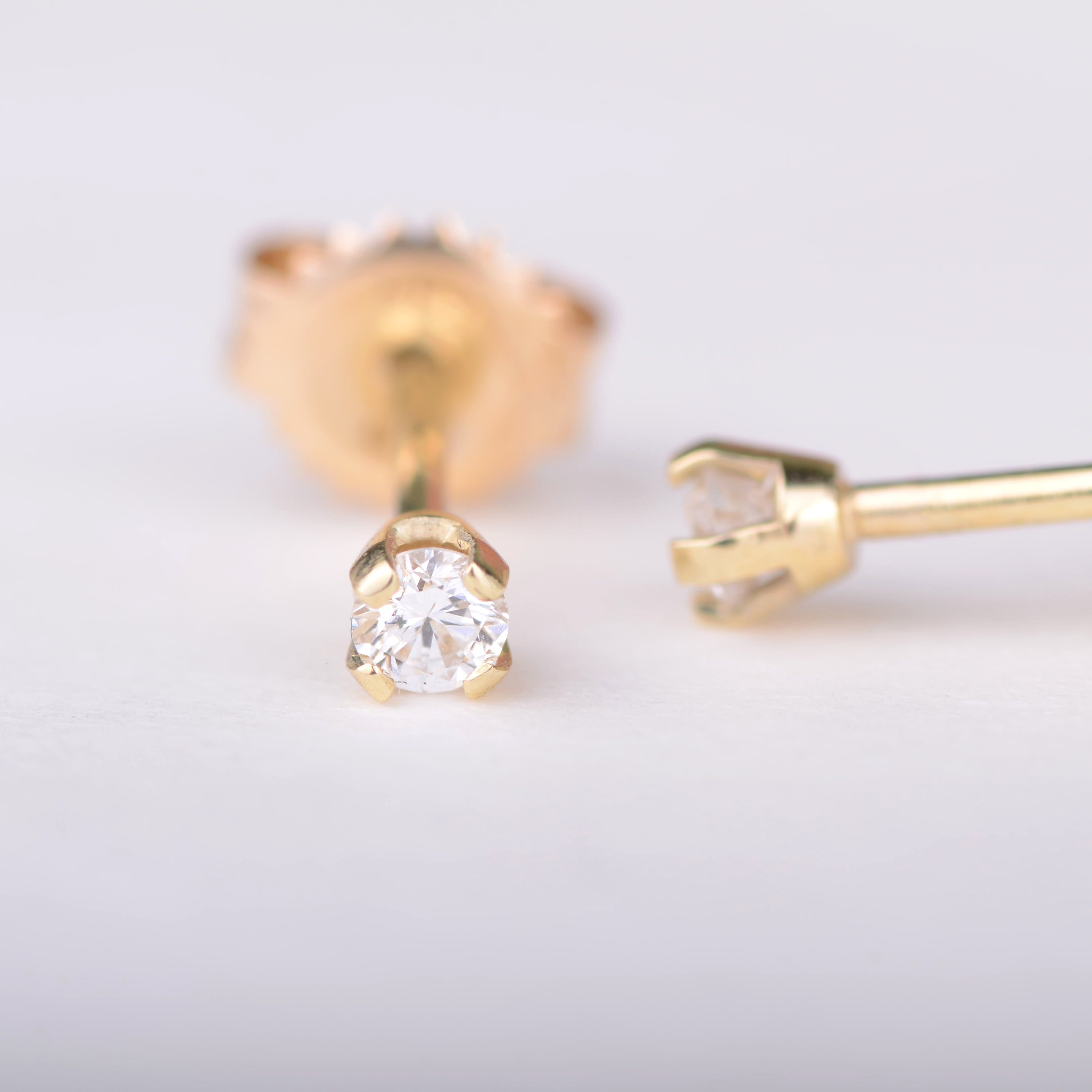 Earrings 14k diamond studs