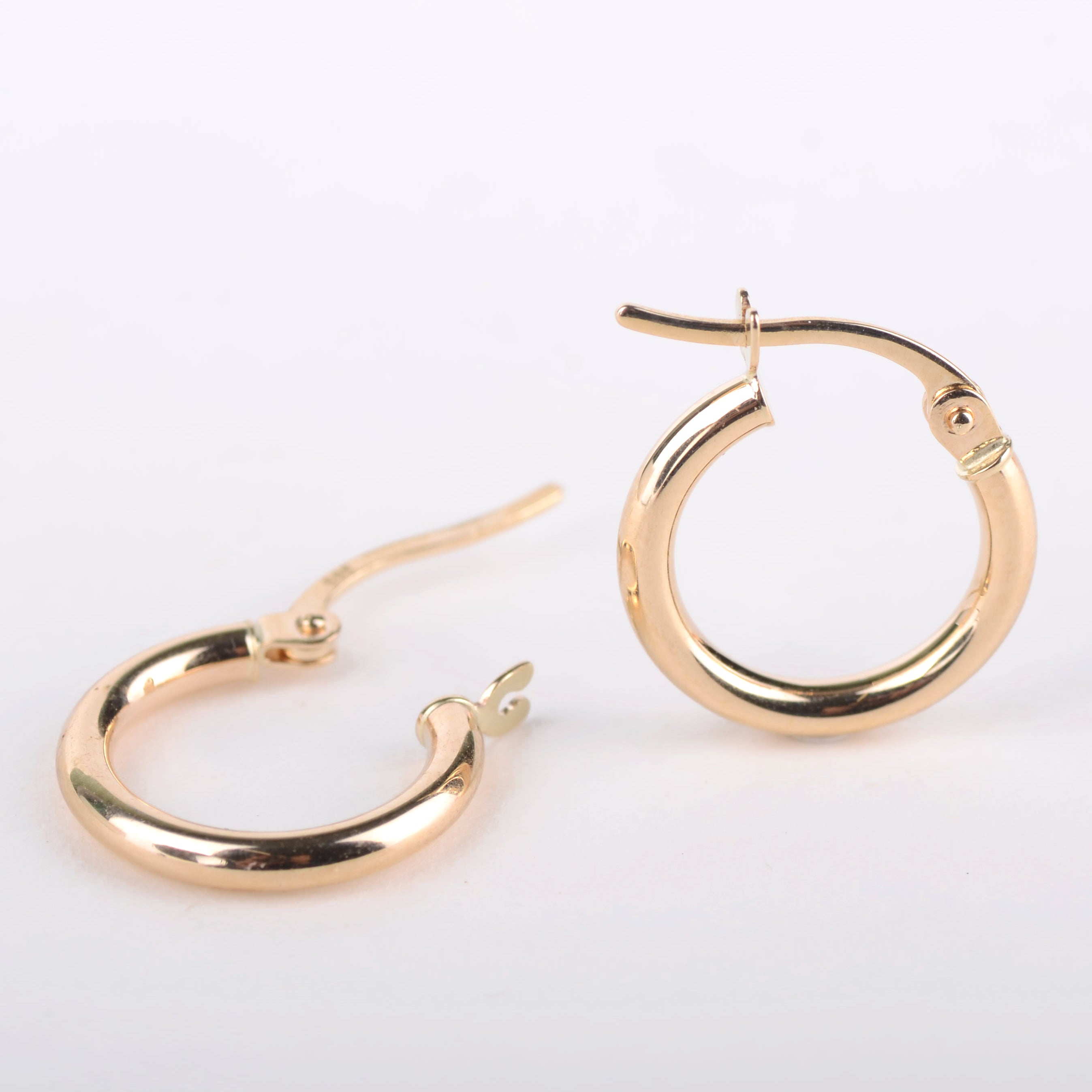 Oorbellen 14k hula hoop