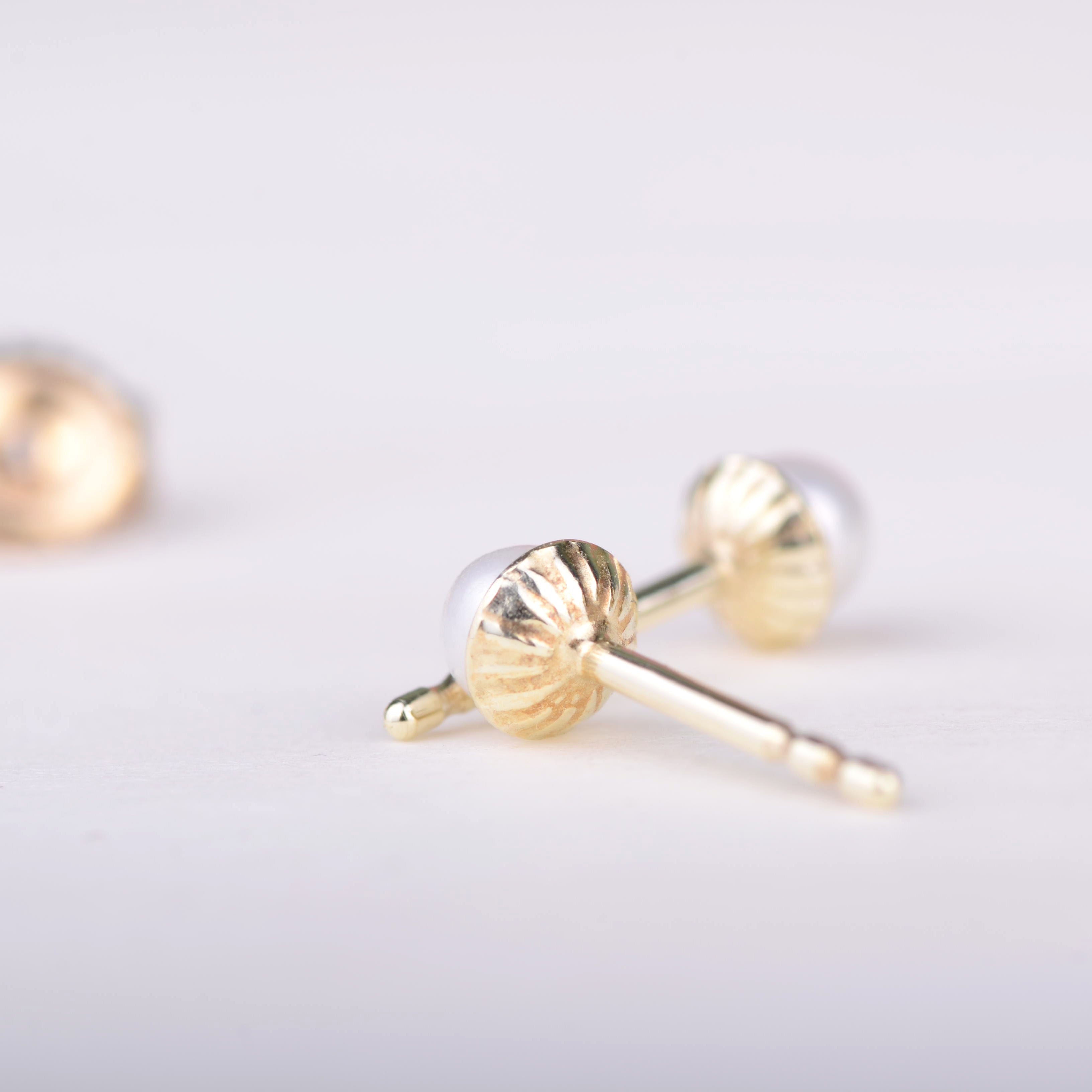 Earrings 14k pearl