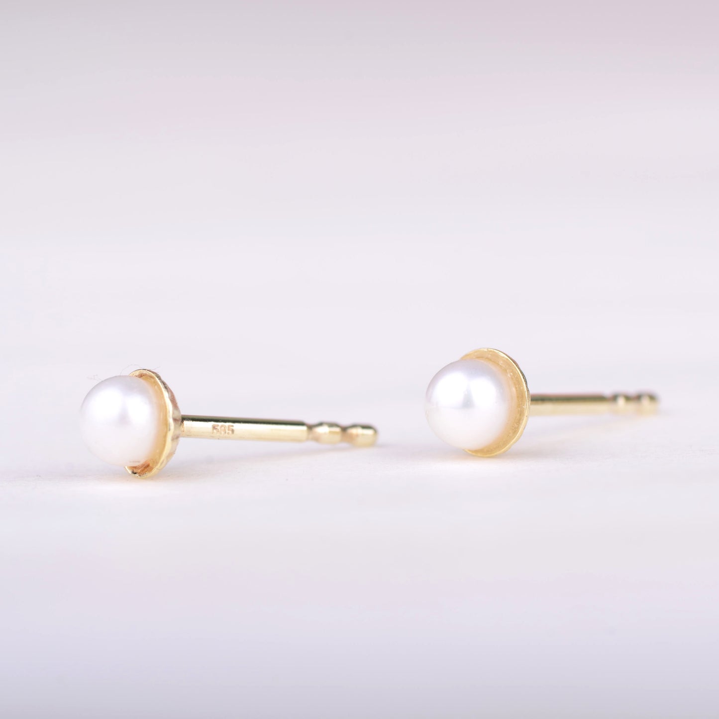 Earrings 14k pearl