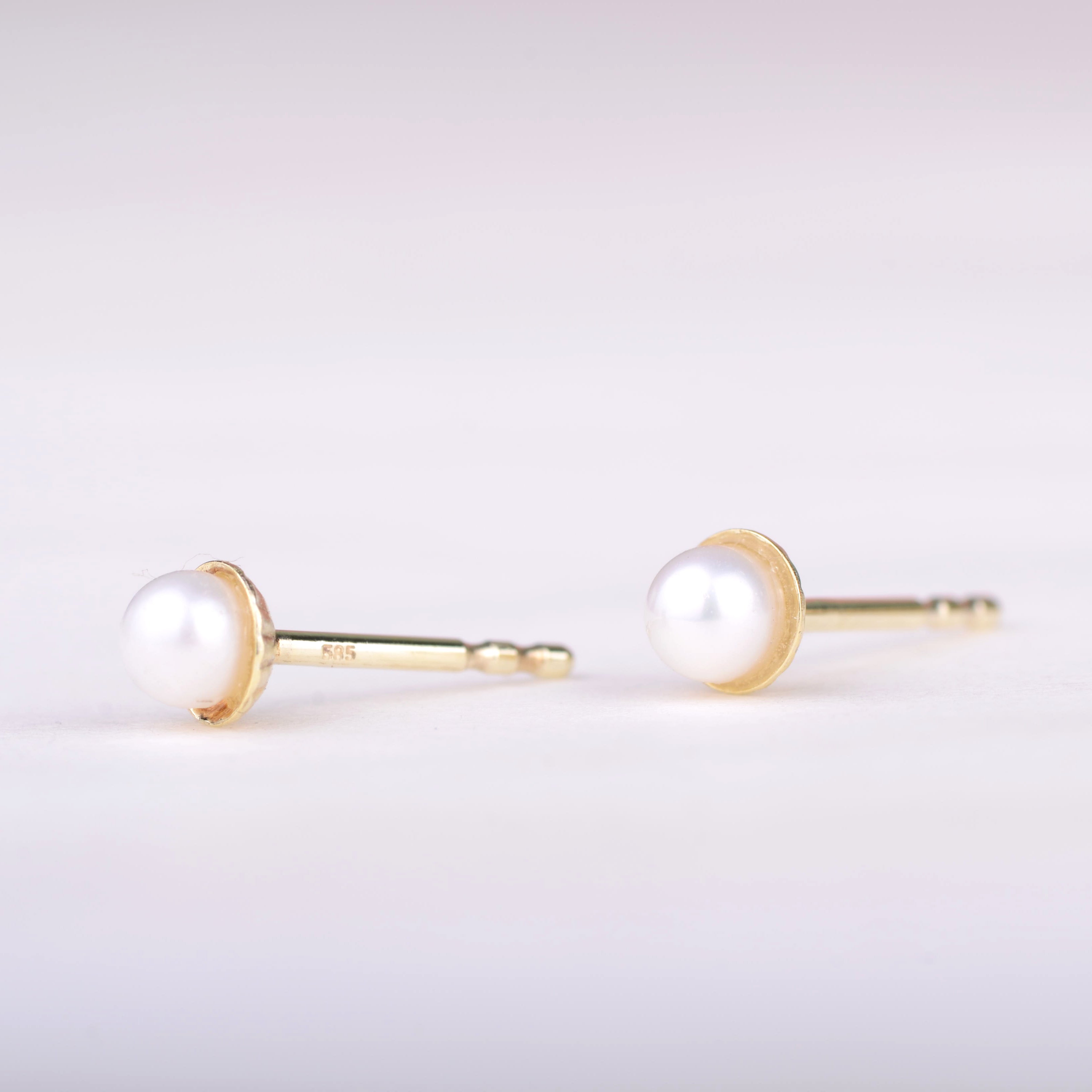 Earrings 14k pearl