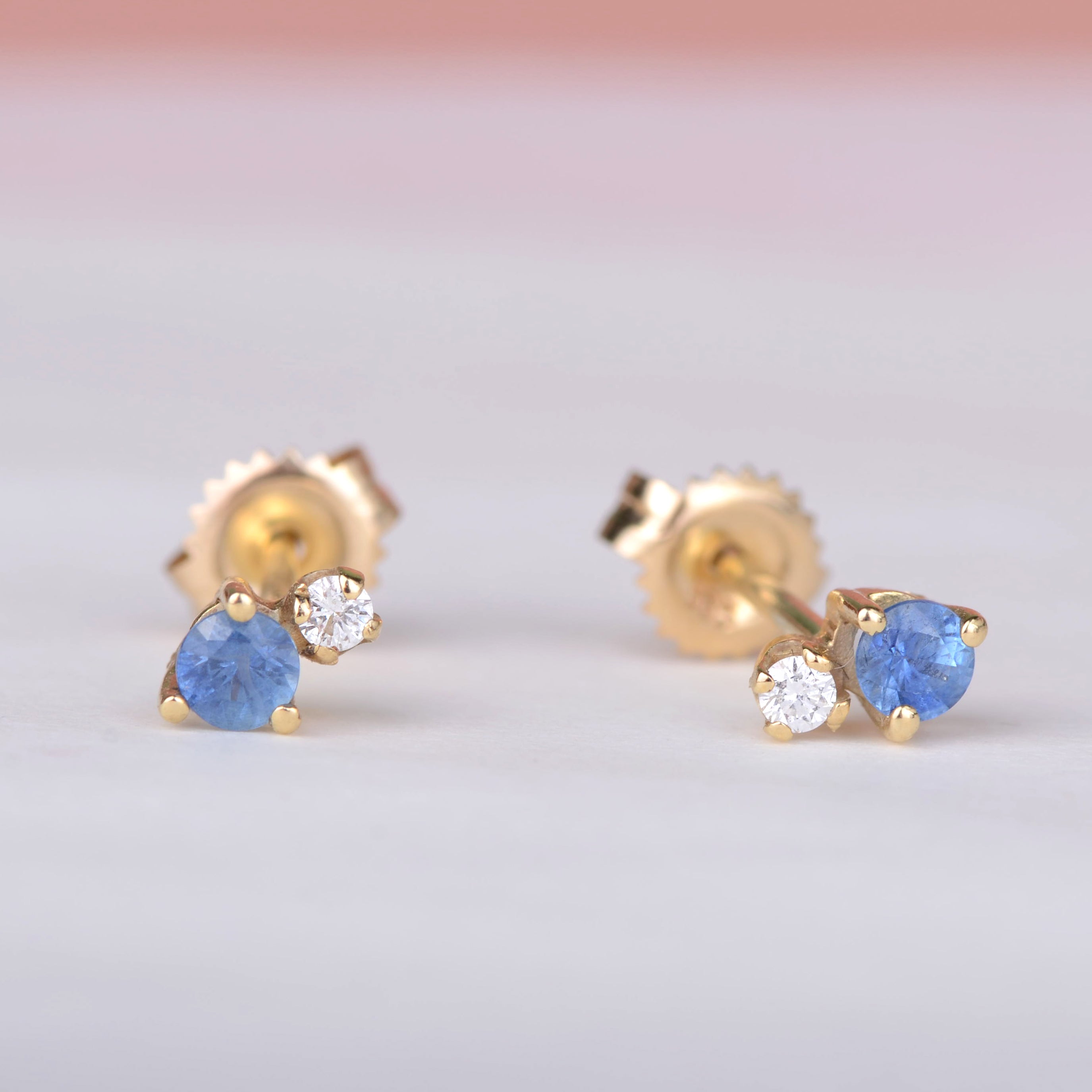 Oorbellen 14k sparkle indigo