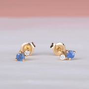 Oorbellen 14k sparkle indigo