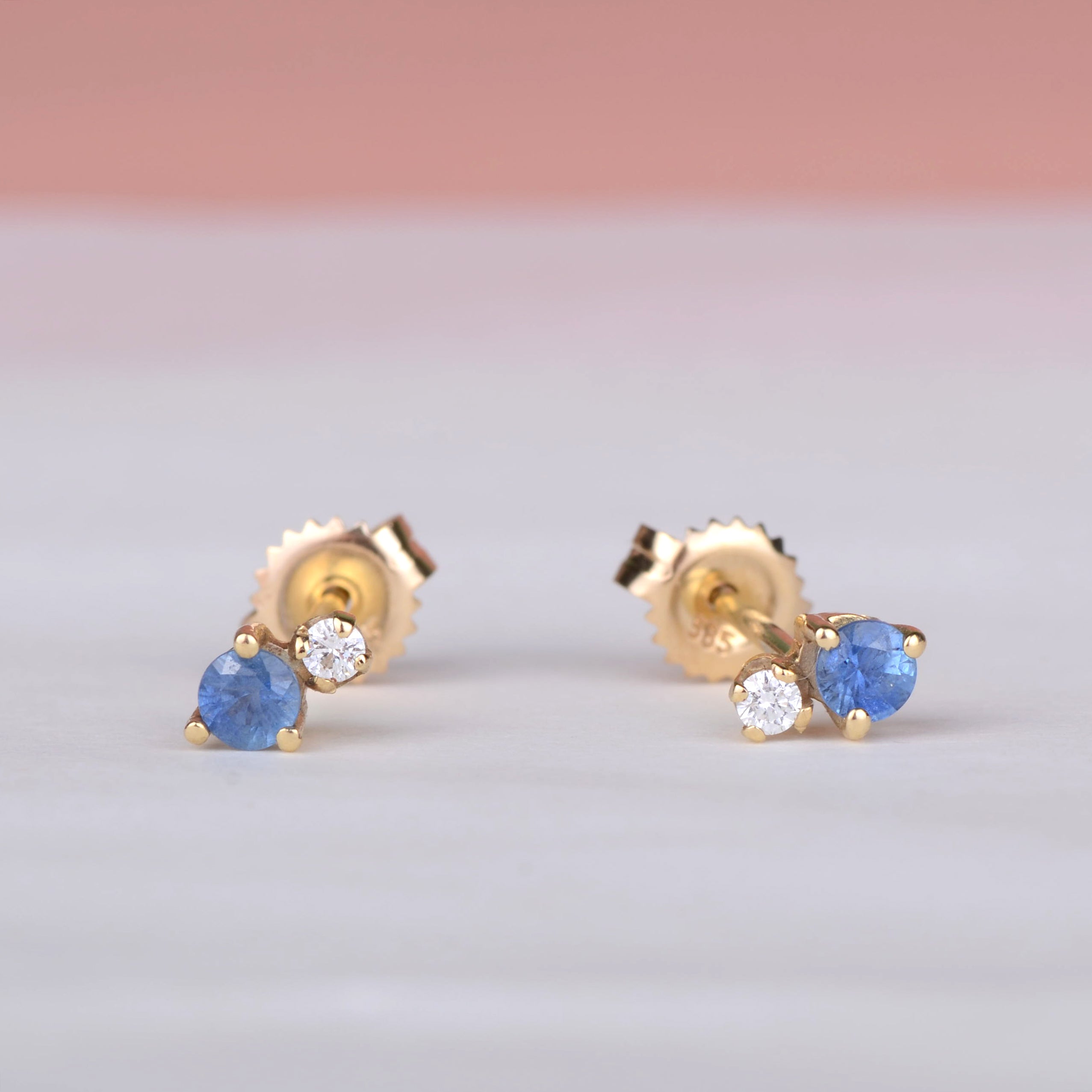 Oorbellen 14k sparkle indigo