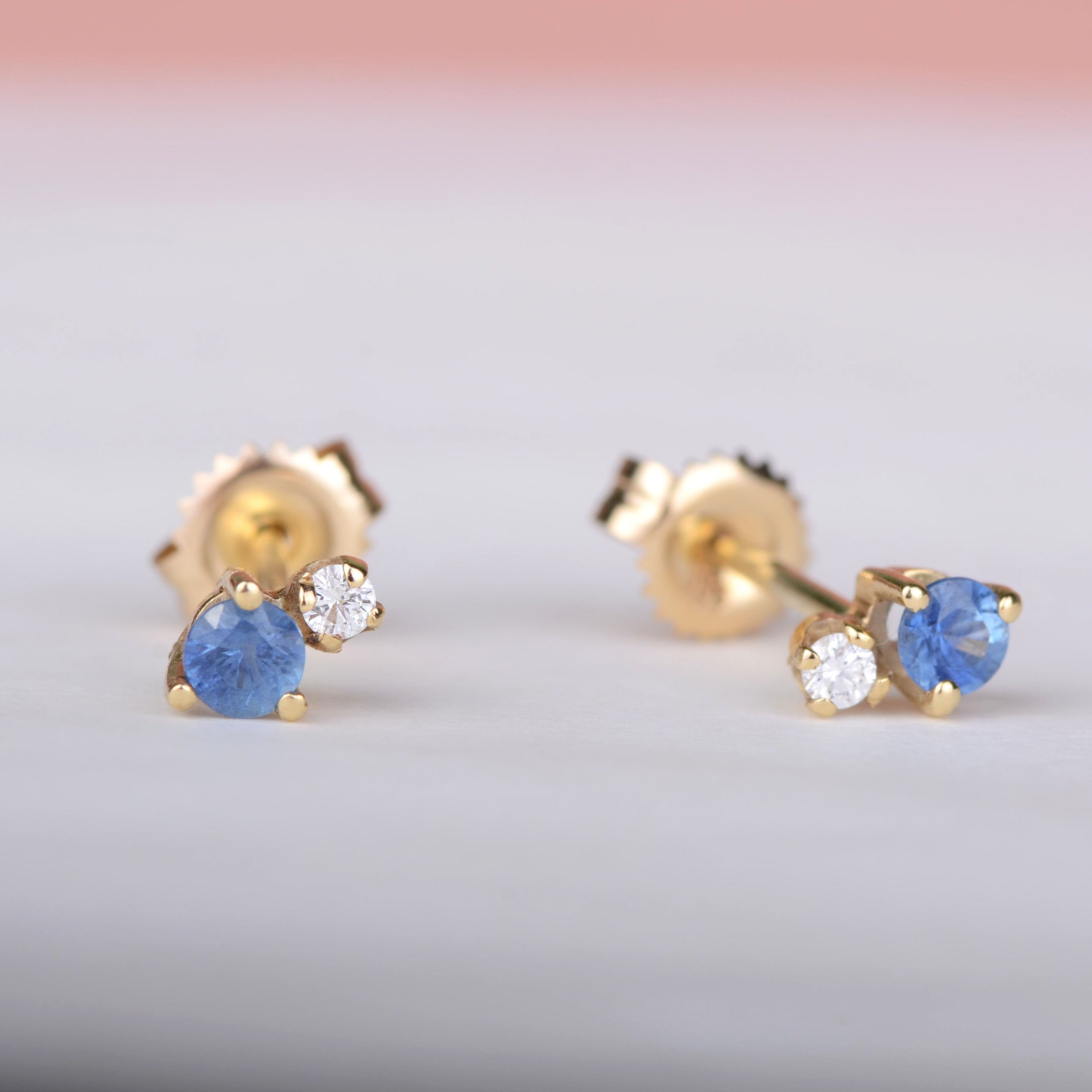 Oorbellen 14k sparkle indigo