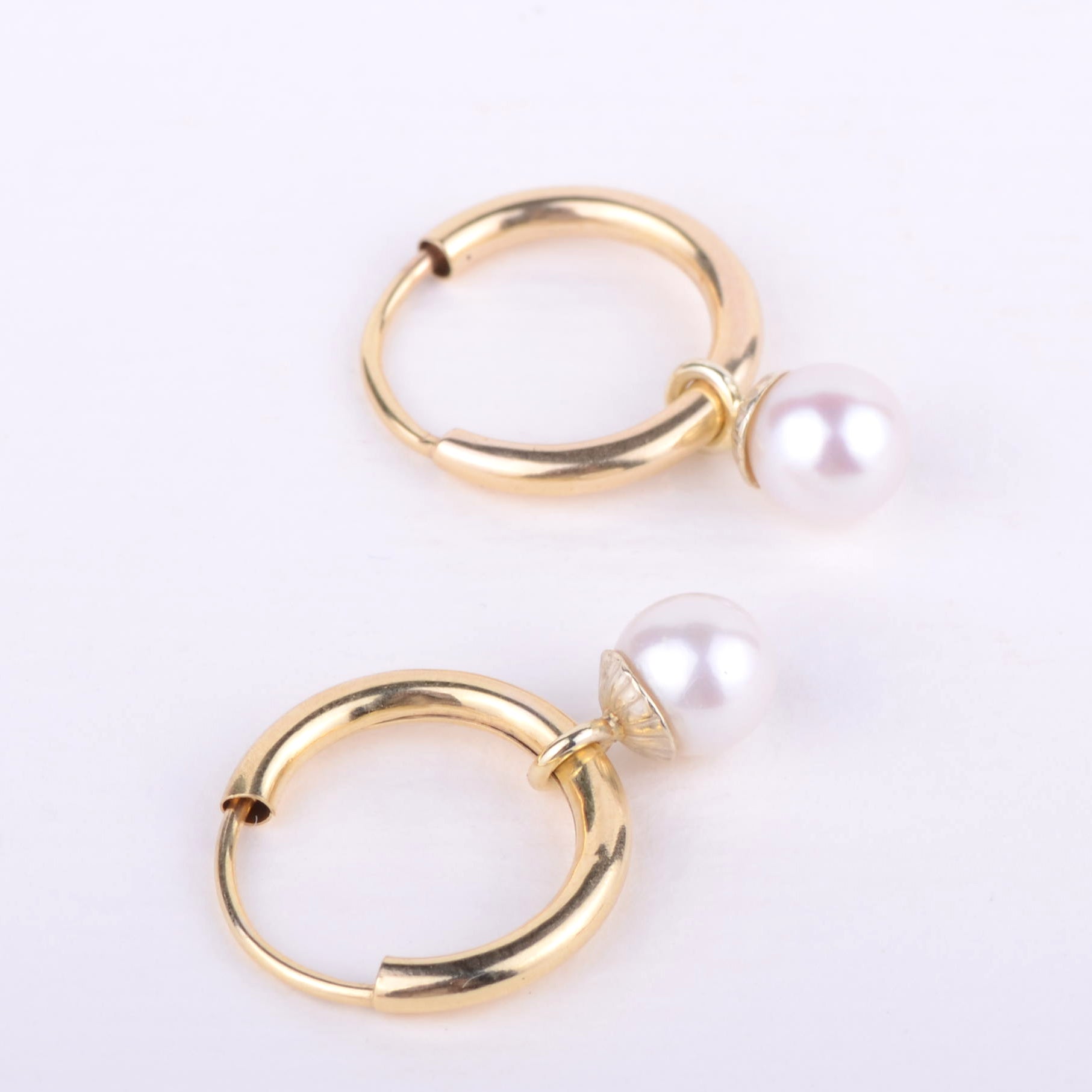 Earrings 14k whoops! pearl