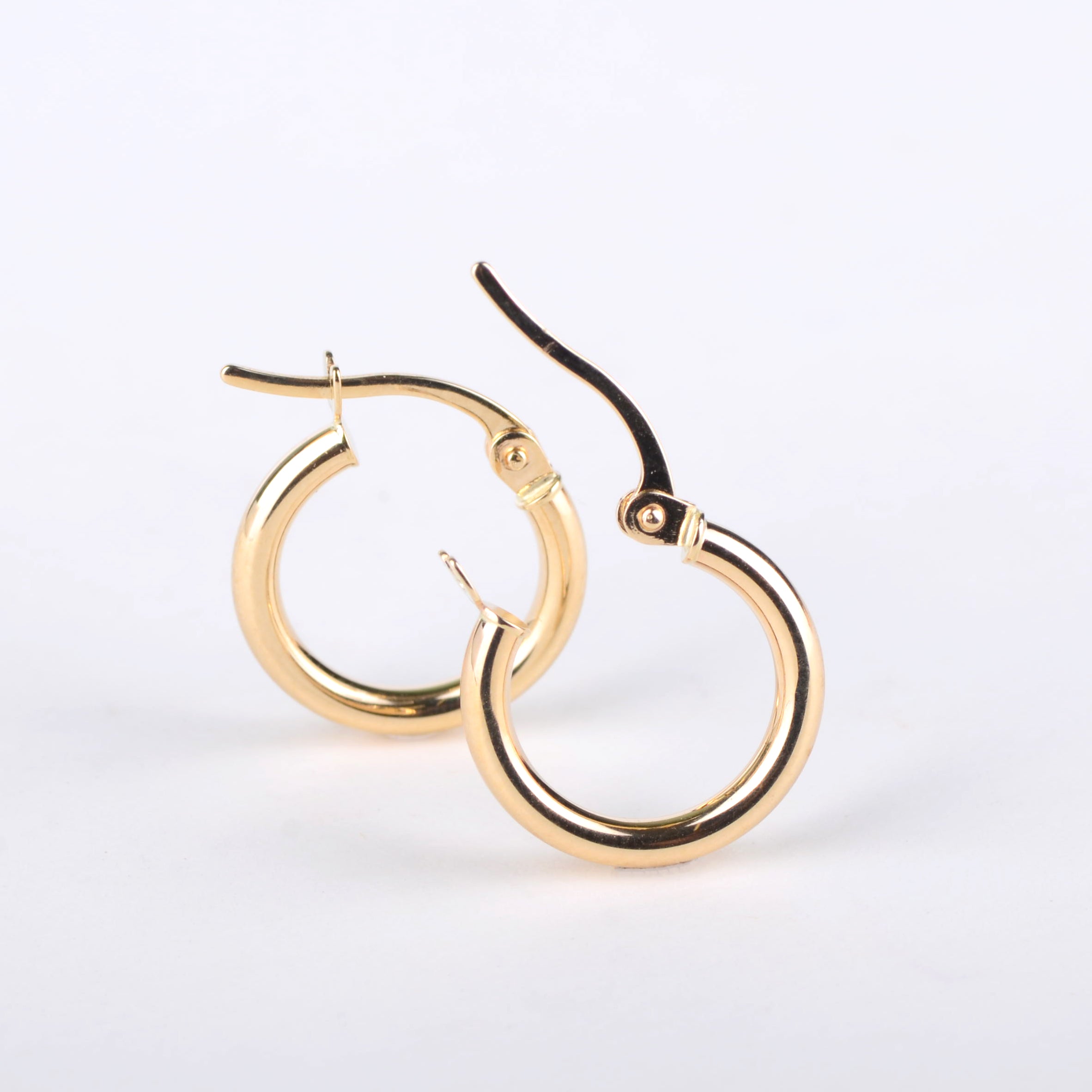 Oorbellen 14k hula hoop
