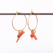Earrings pomegranate