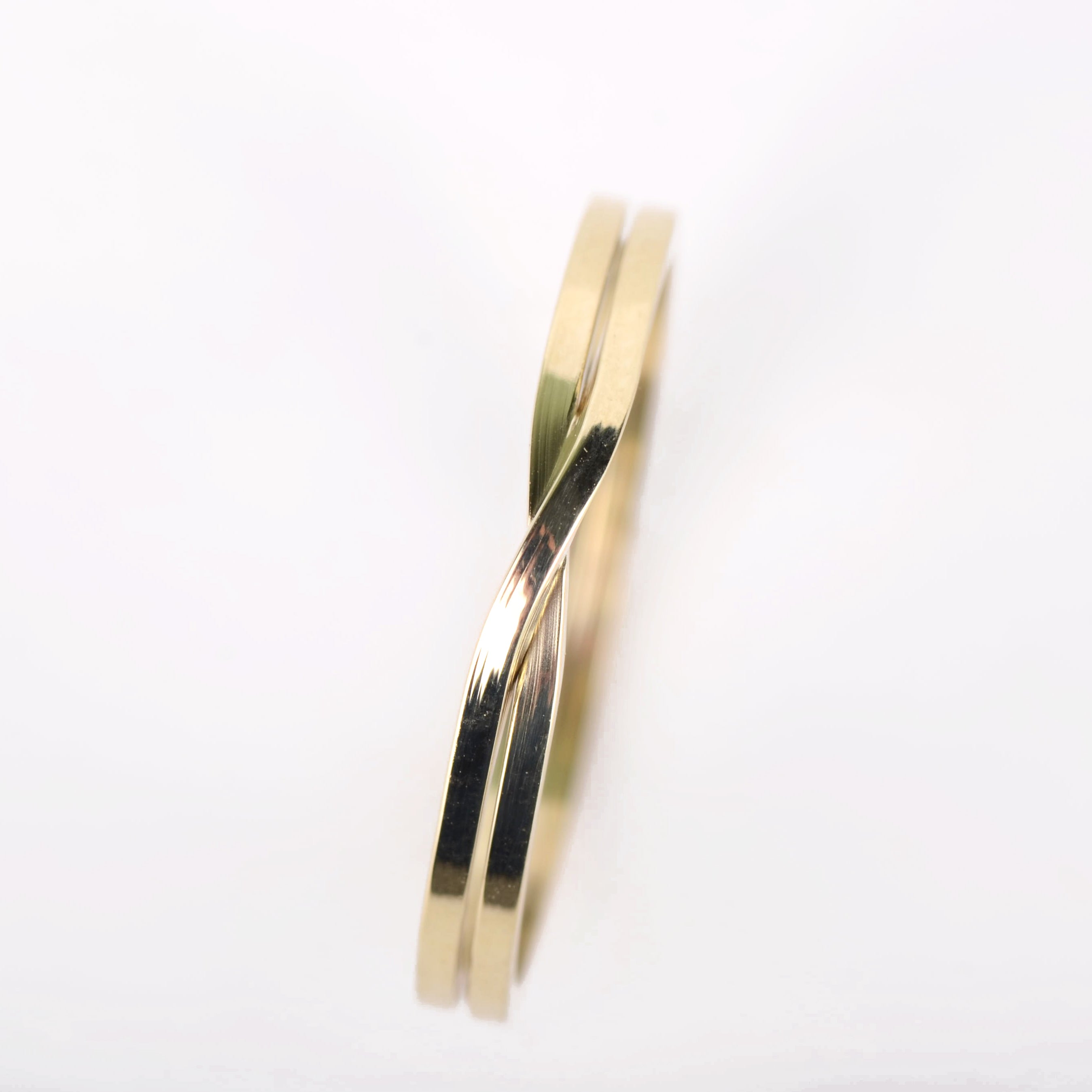 Ring 14k double stripe