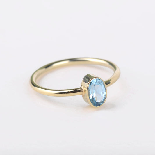 Ring 14k ocean gem