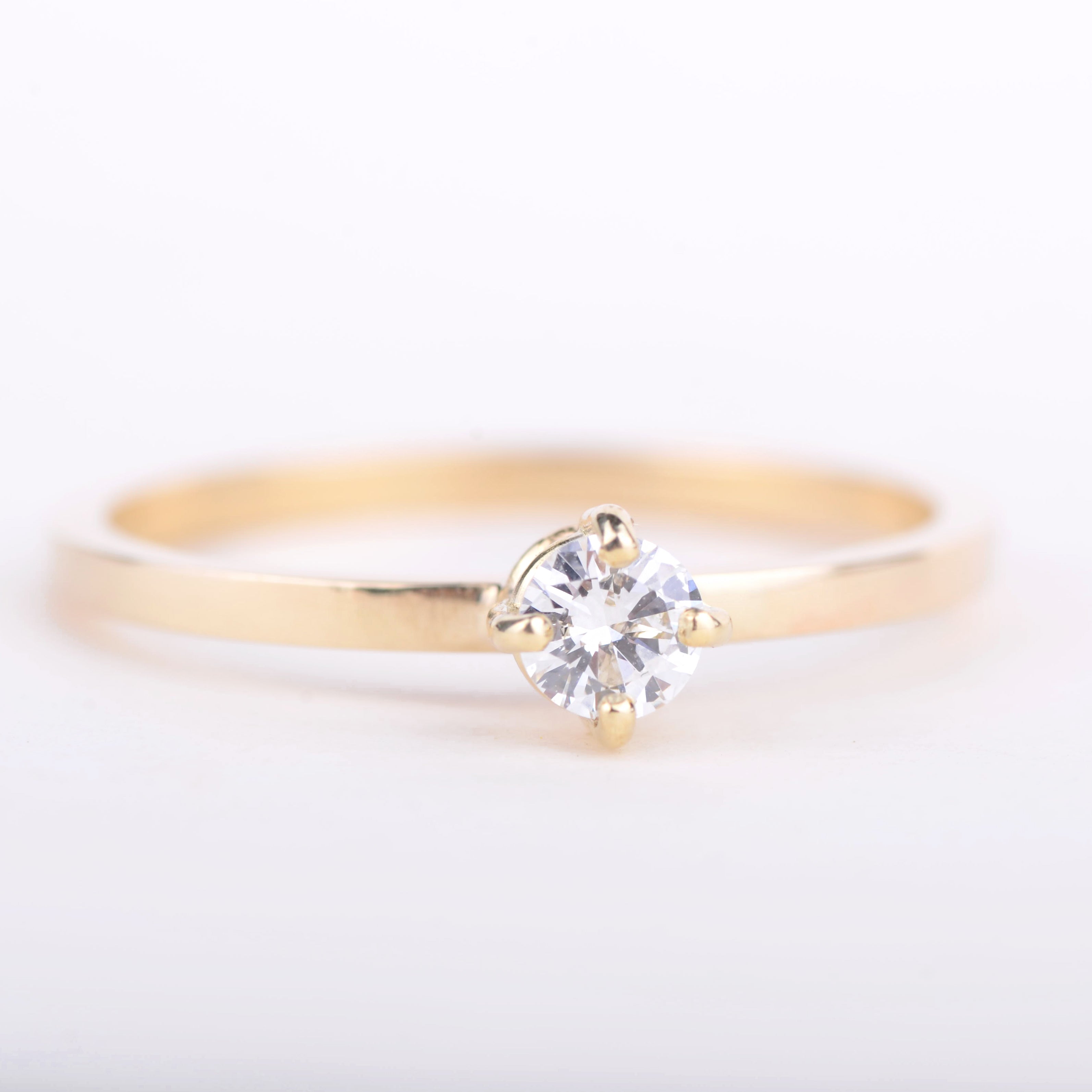 Ring 14k pure diamond