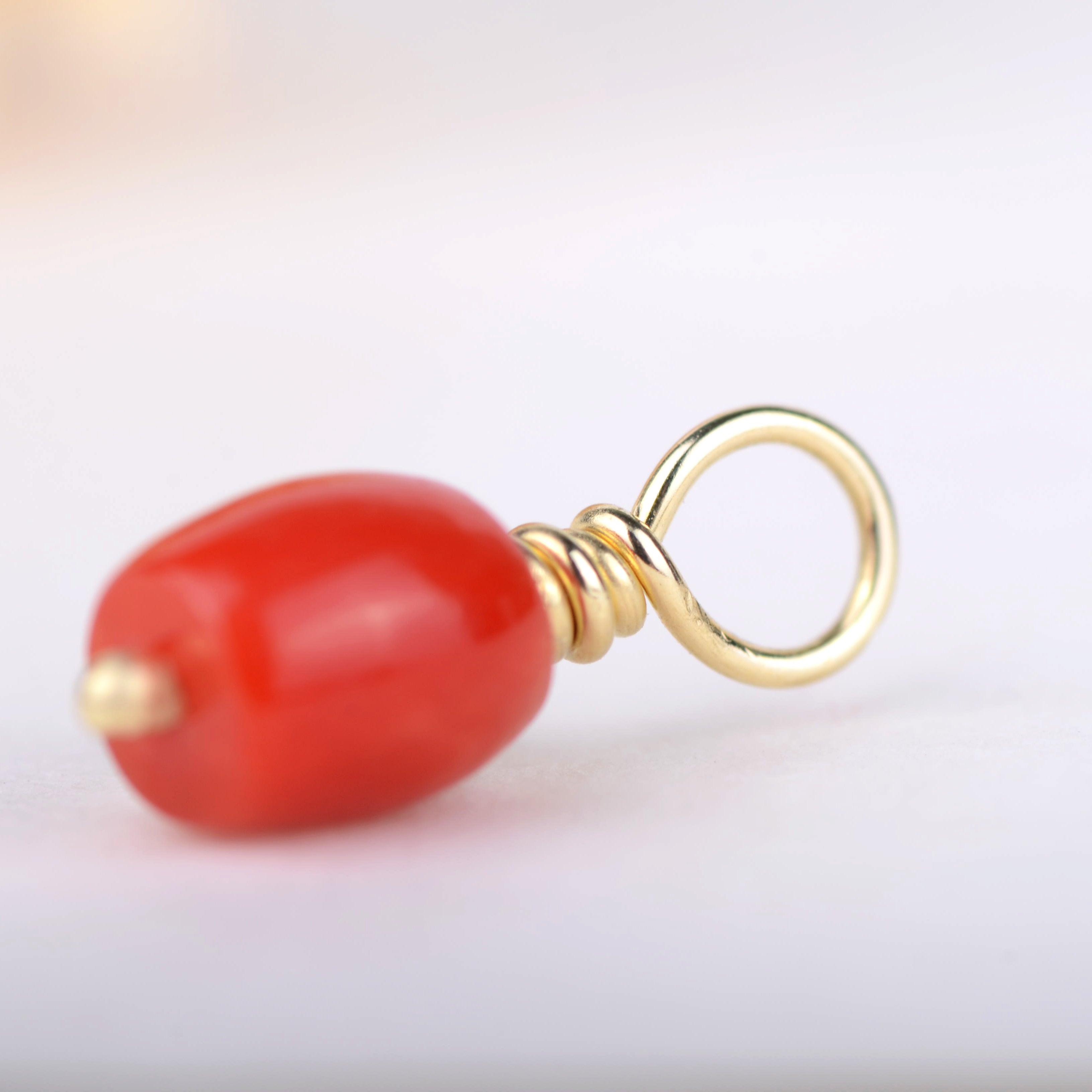 Pendant 14k red passion
